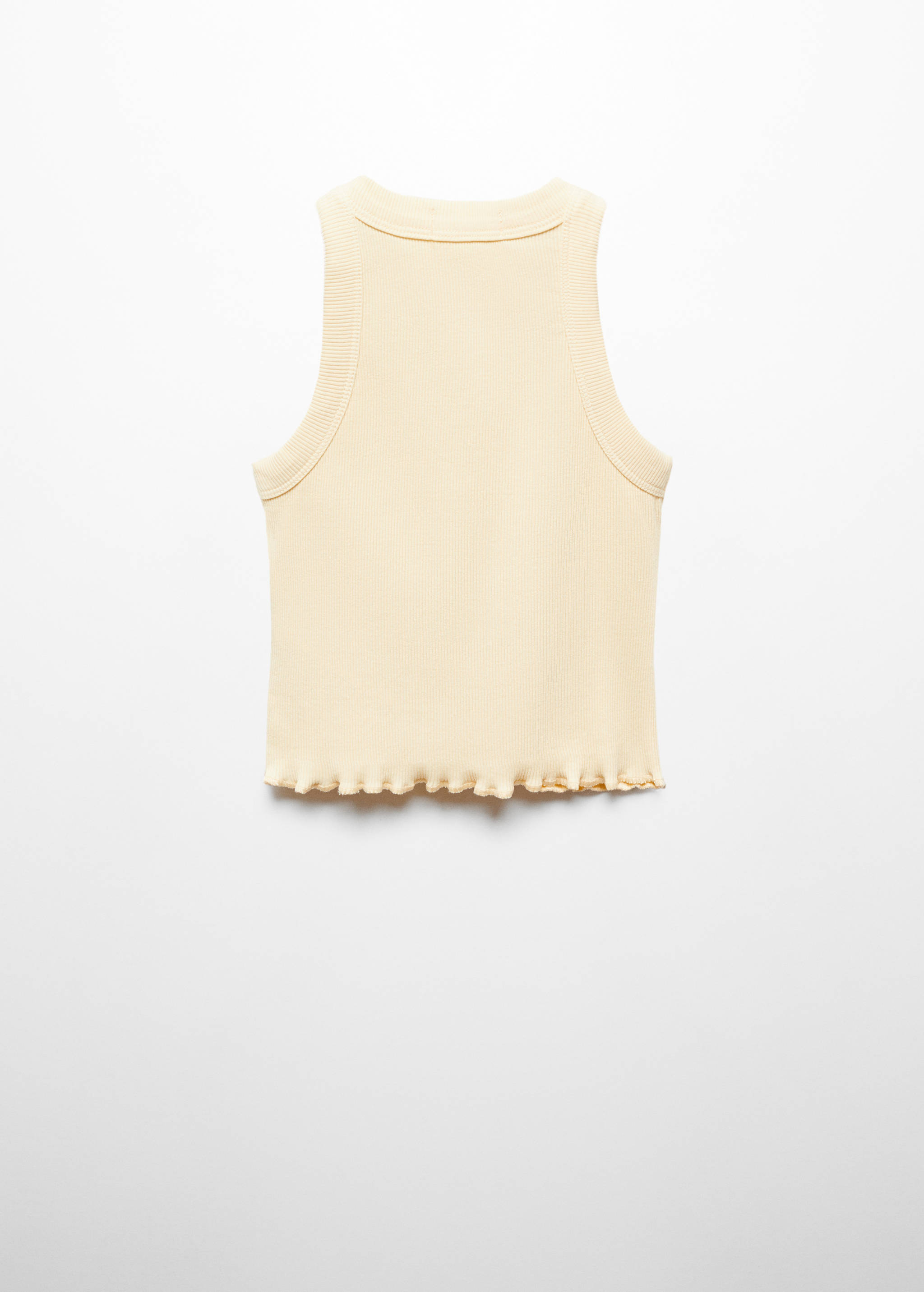 Ribbed strap T-shirt - Reverse of the article