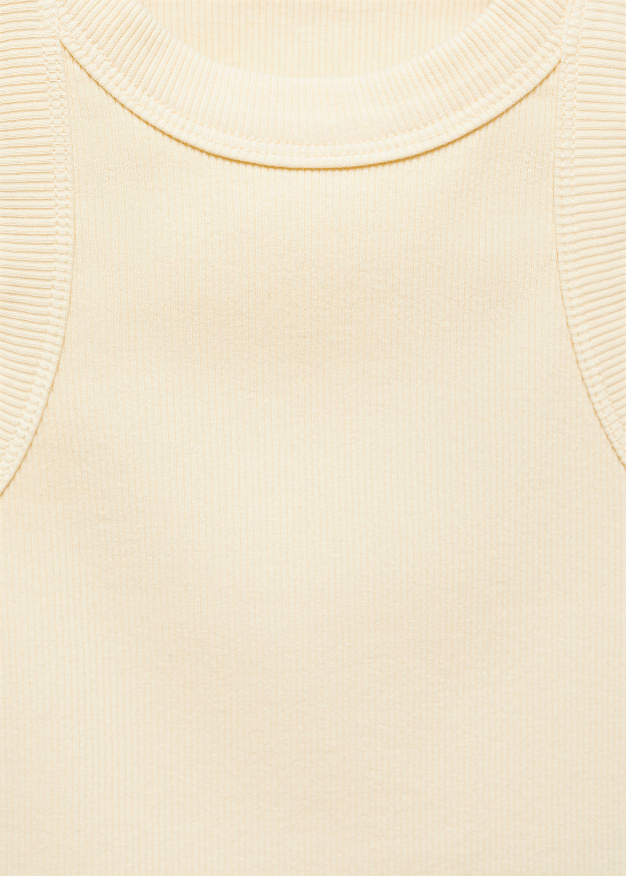 Ribbed strap T-shirt - Details of the article 8