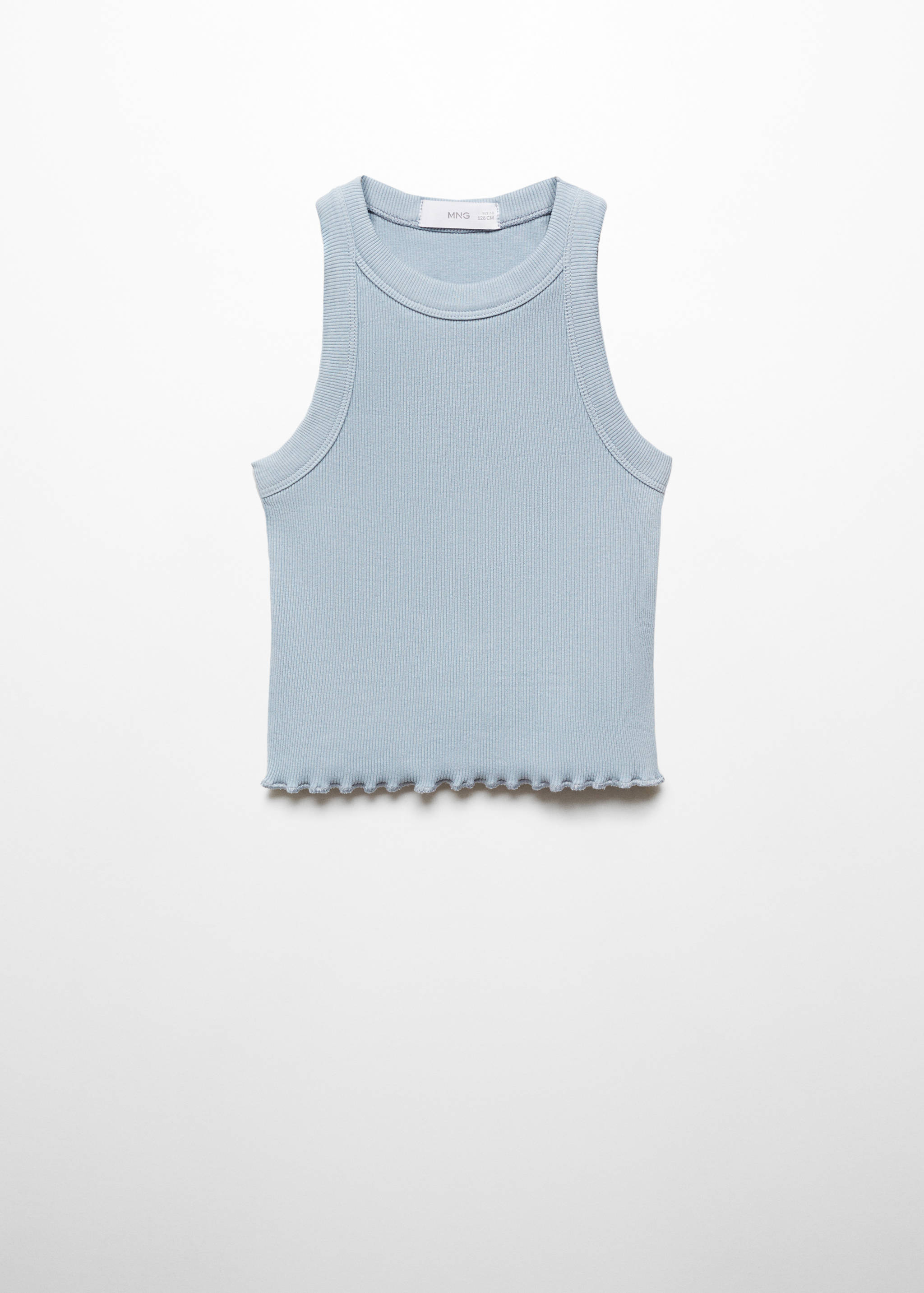 Ribbed strap T-shirt - Article without model