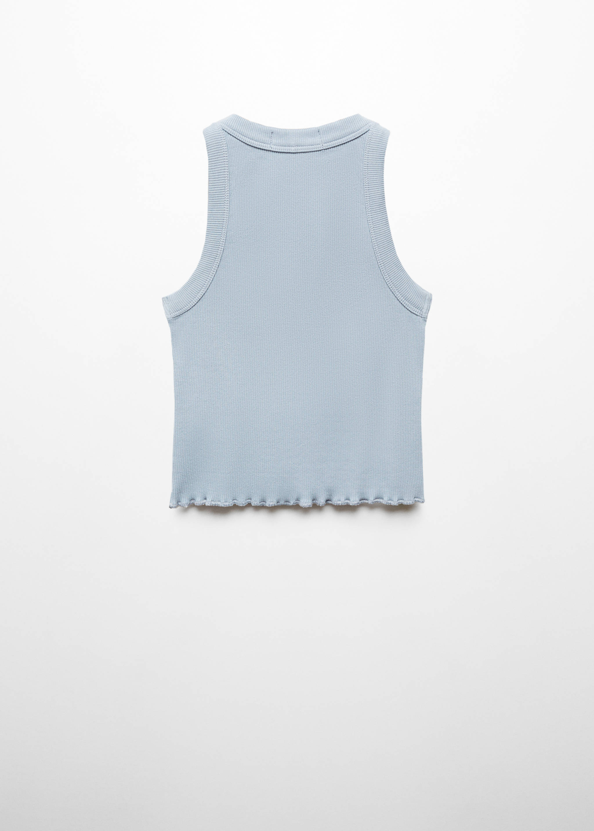 Ribbed strap T-shirt - Reverse of the article