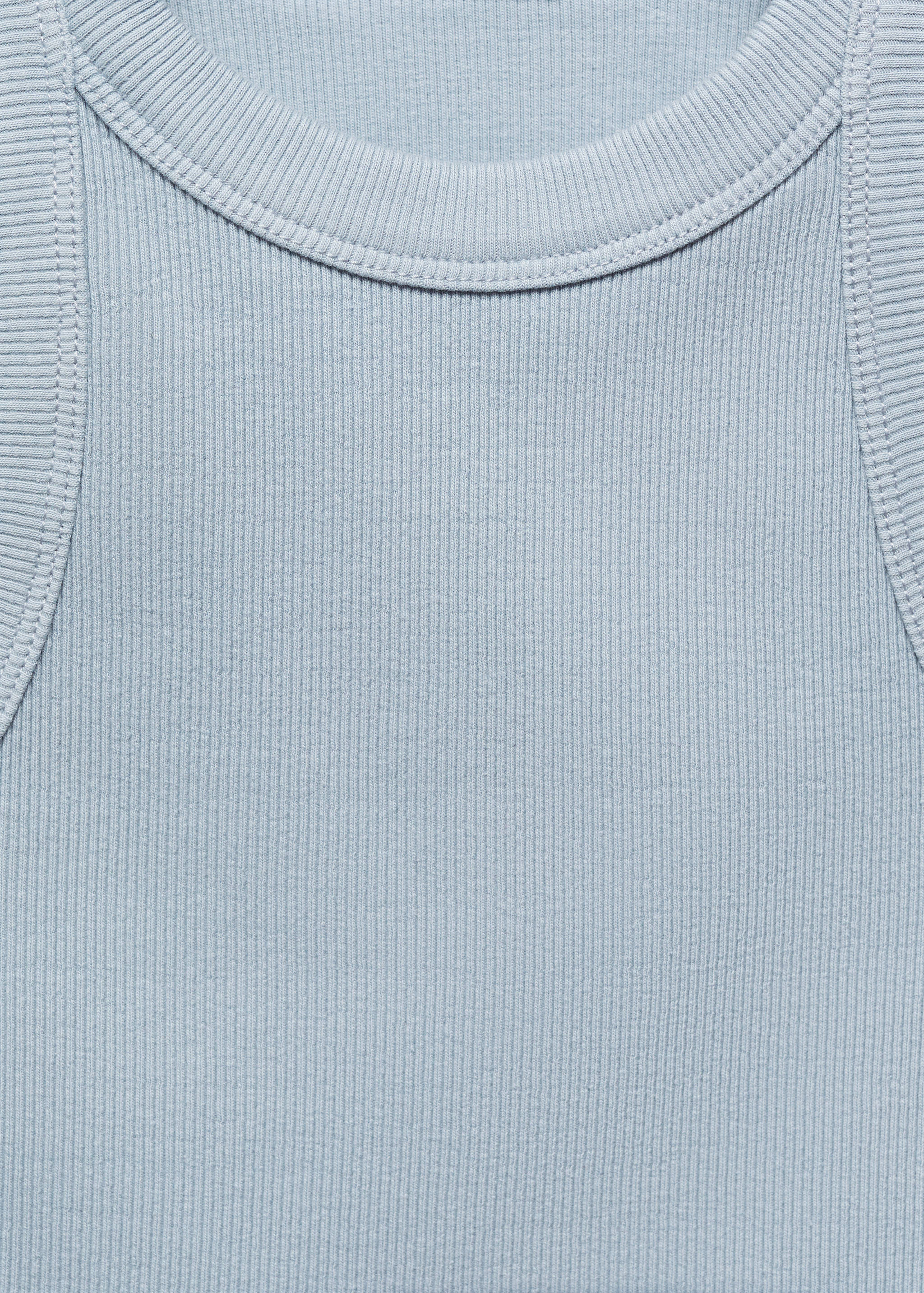 Ribbed strap T-shirt - Details of the article 8
