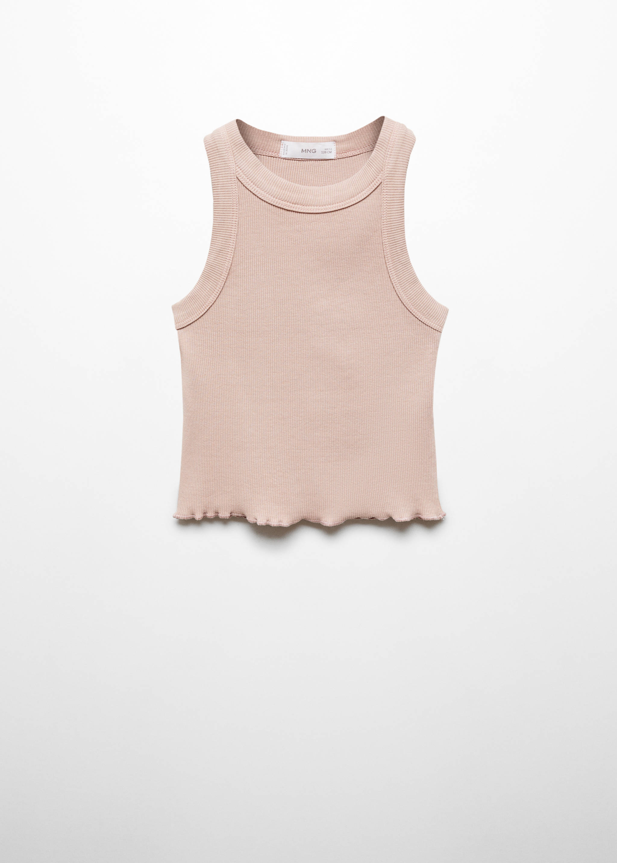 Ribbed strap T-shirt - Article without model