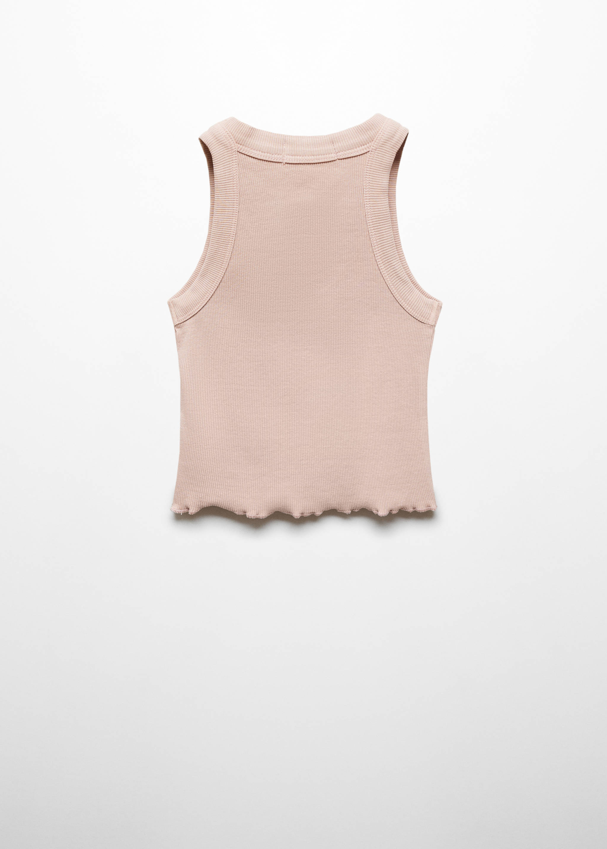 Ribbed strap T-shirt - Reverse of the article