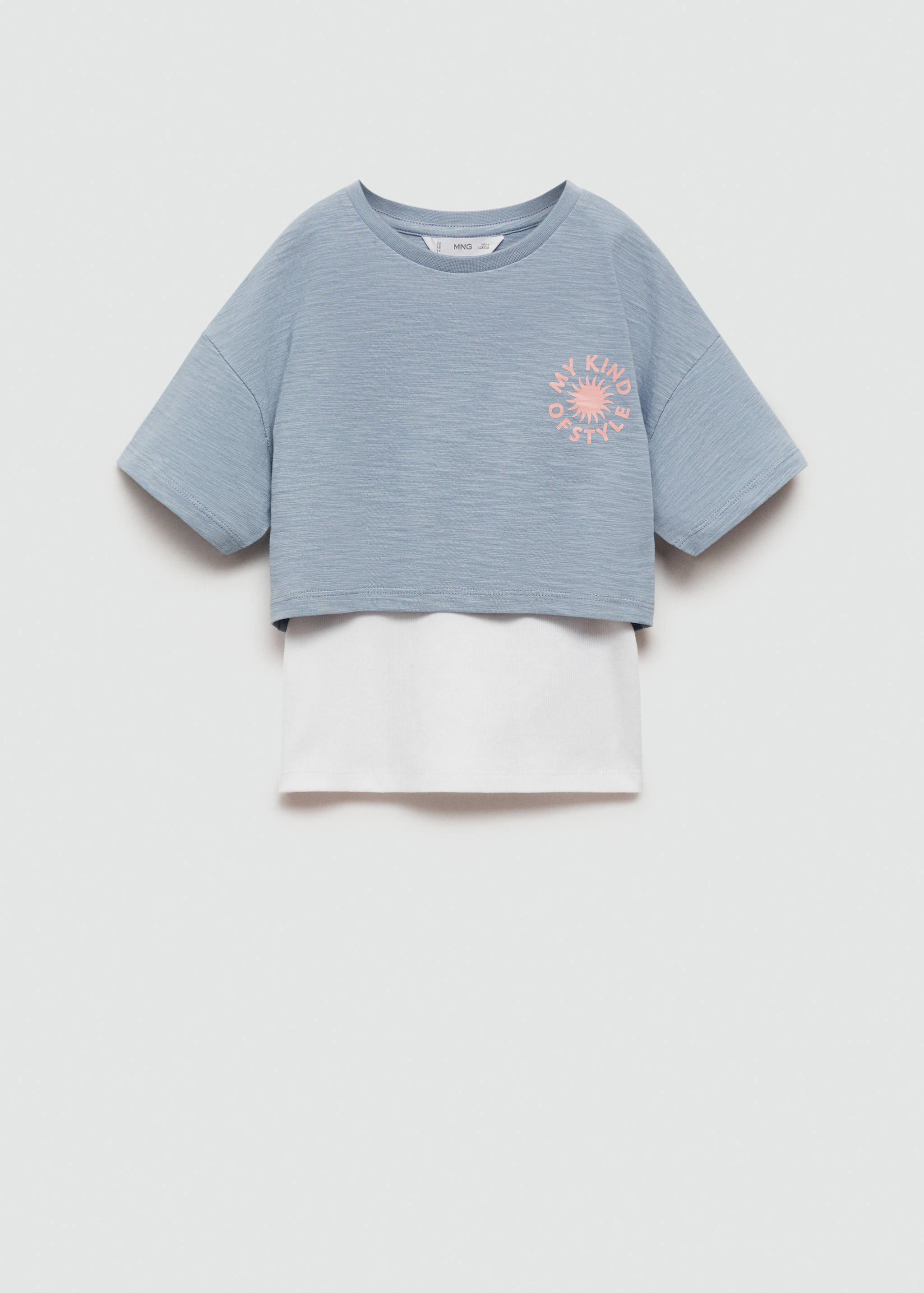 Double-layer printed t-shirt - Article without model