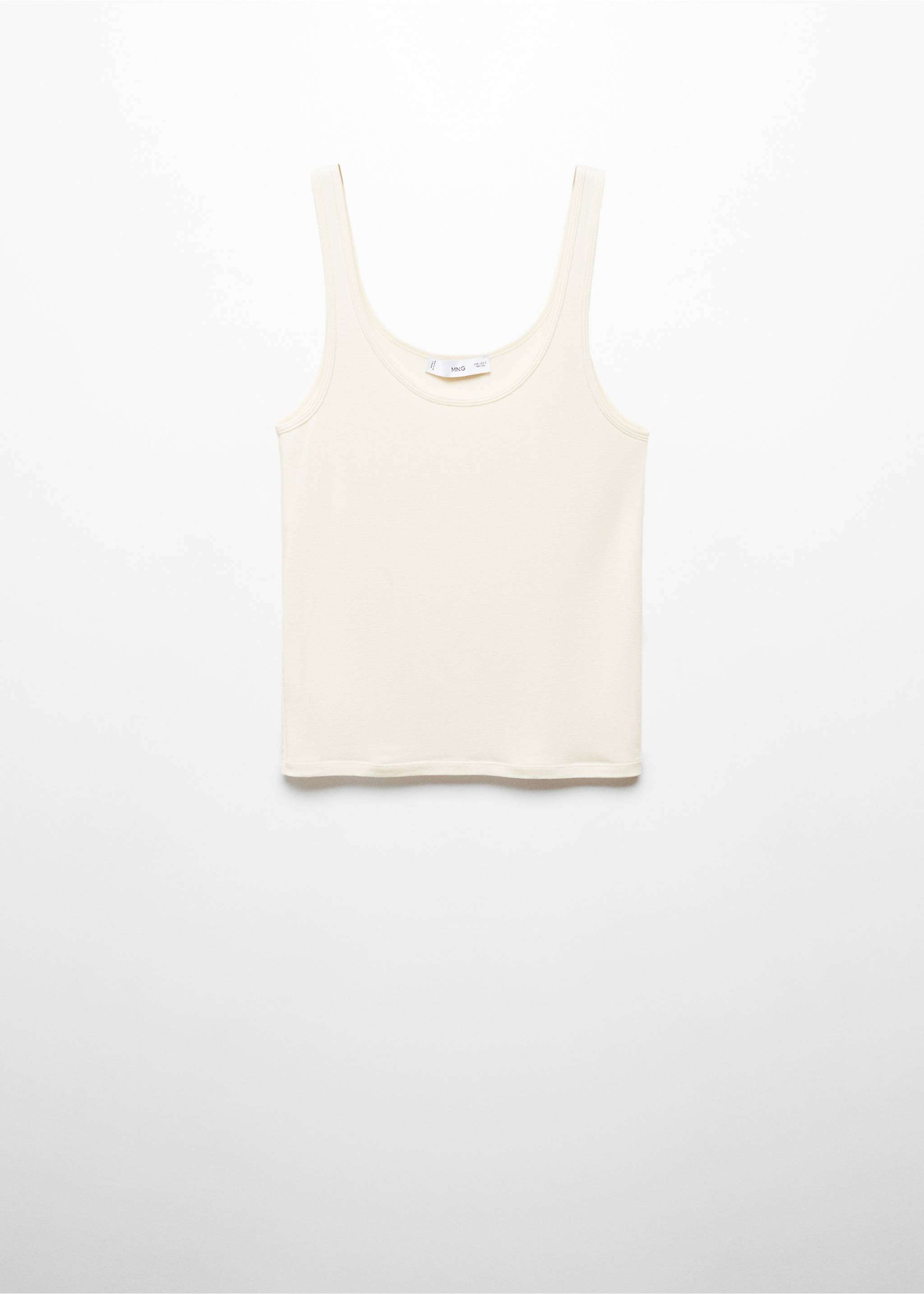 Strick-Trägertop - Artikel ohne Model, Ecru. Ref: 67017137-00.