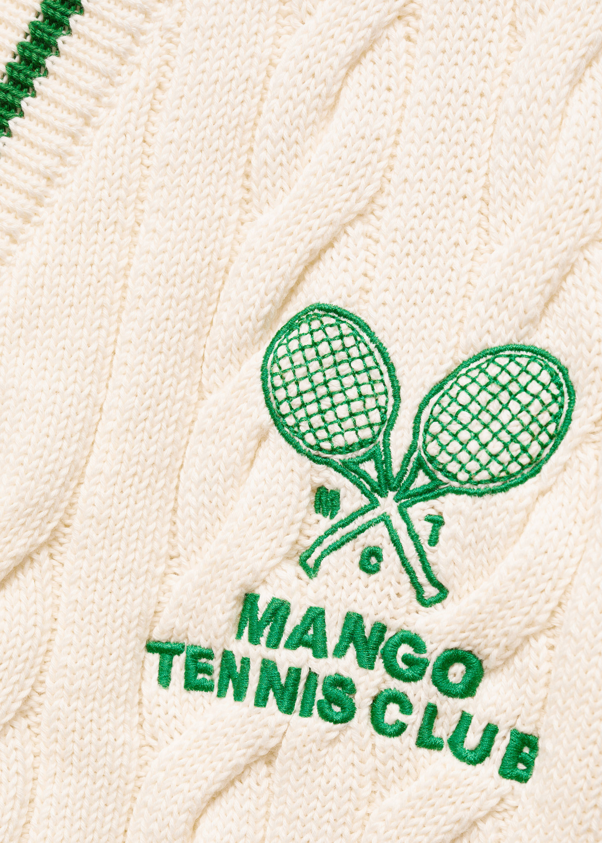 Contrast-detail braided cardigan - Details of the article 8