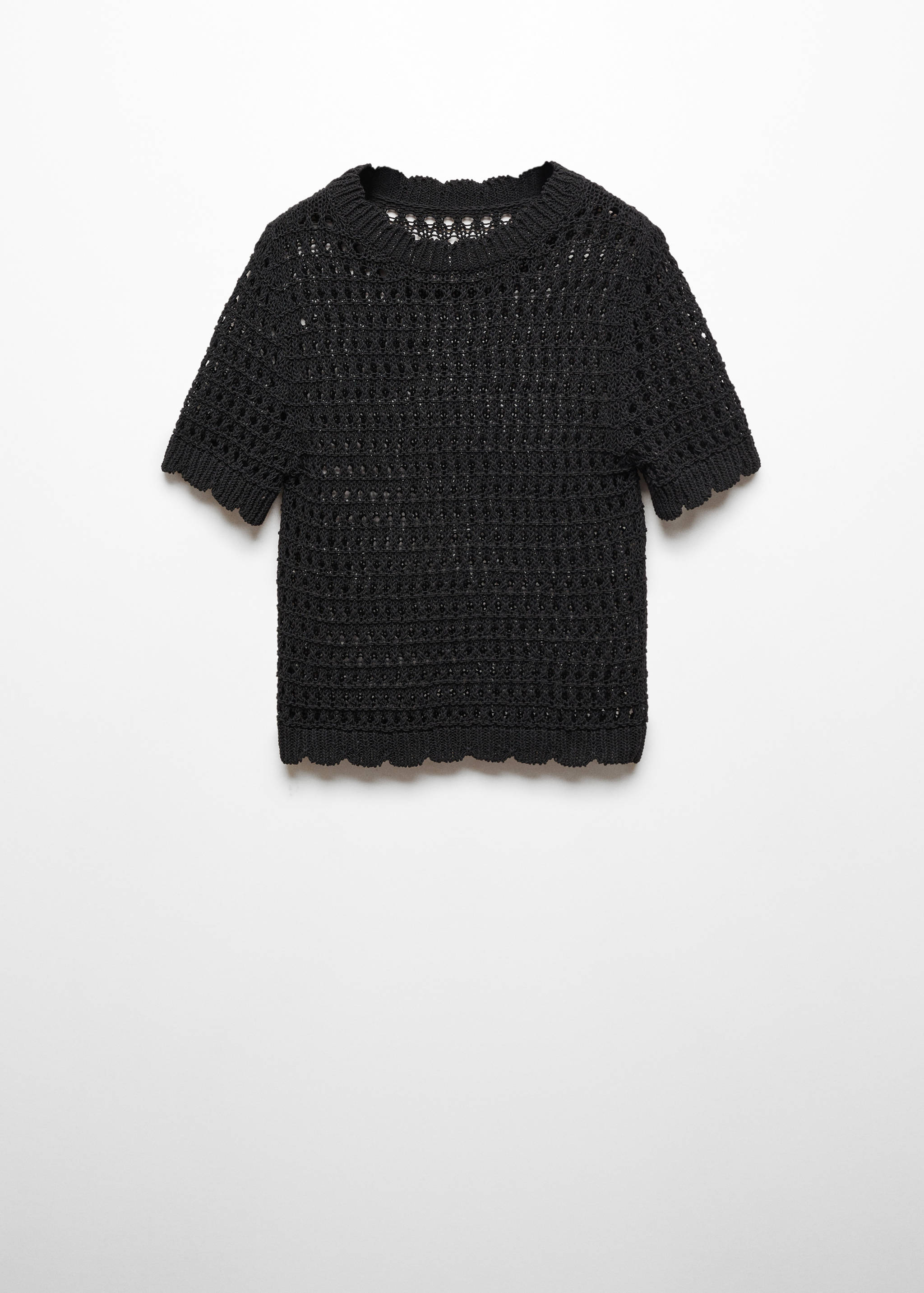 Strickpullover mit Lochmusterdetails - Artikel ohne Model