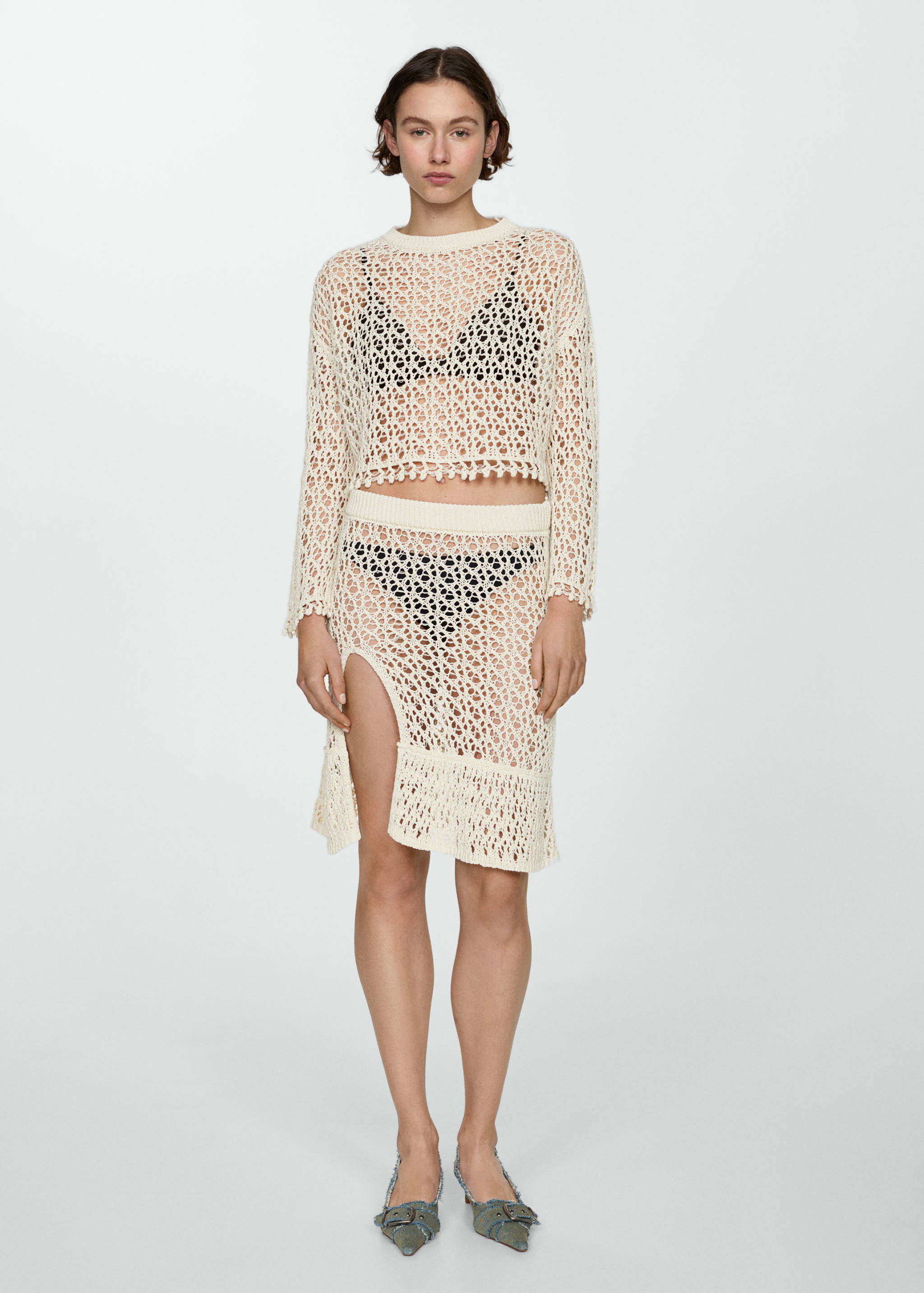 Jersey crochet algodón - Plano general