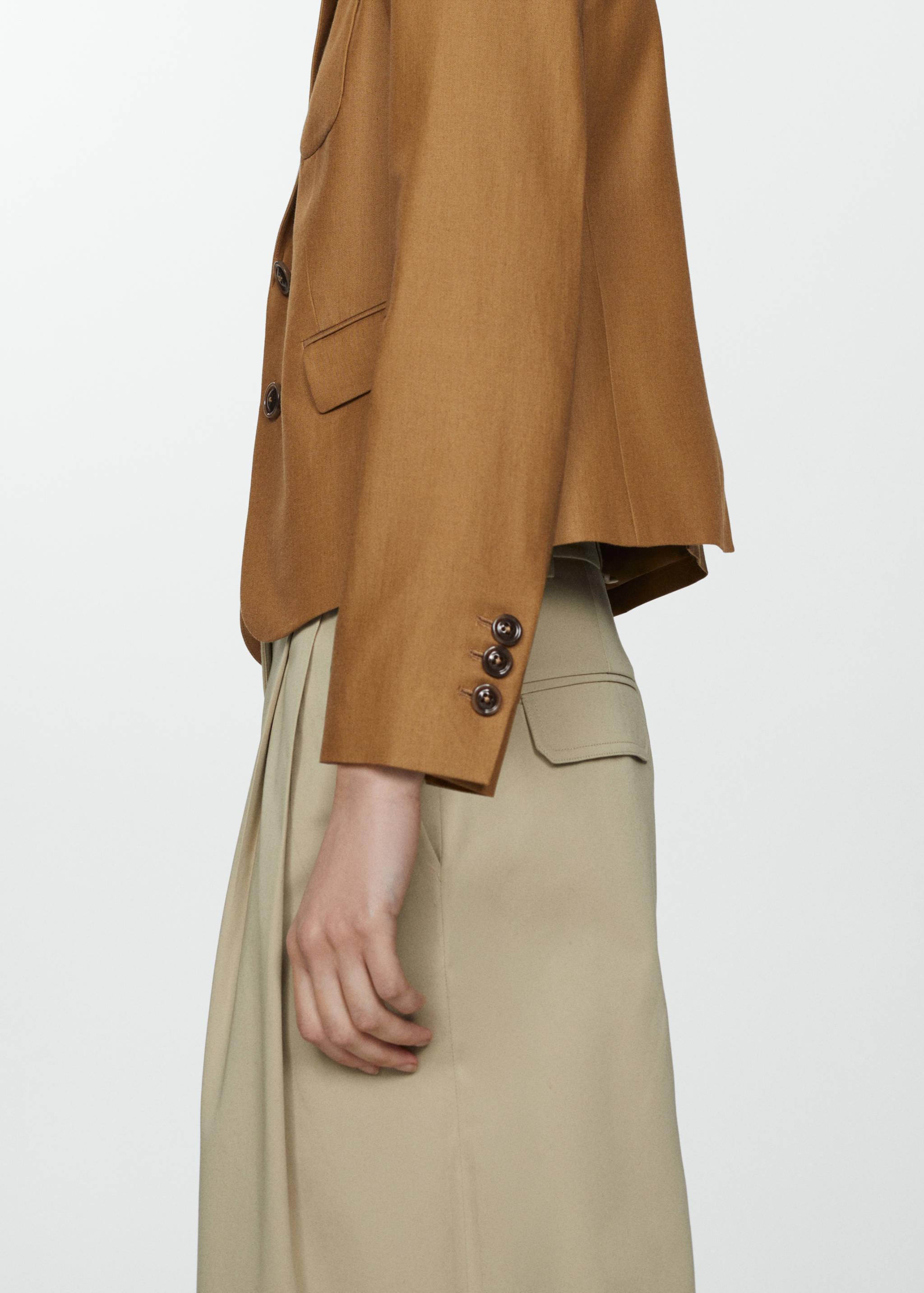 Cotton lyocell jacket - Details of the article 3