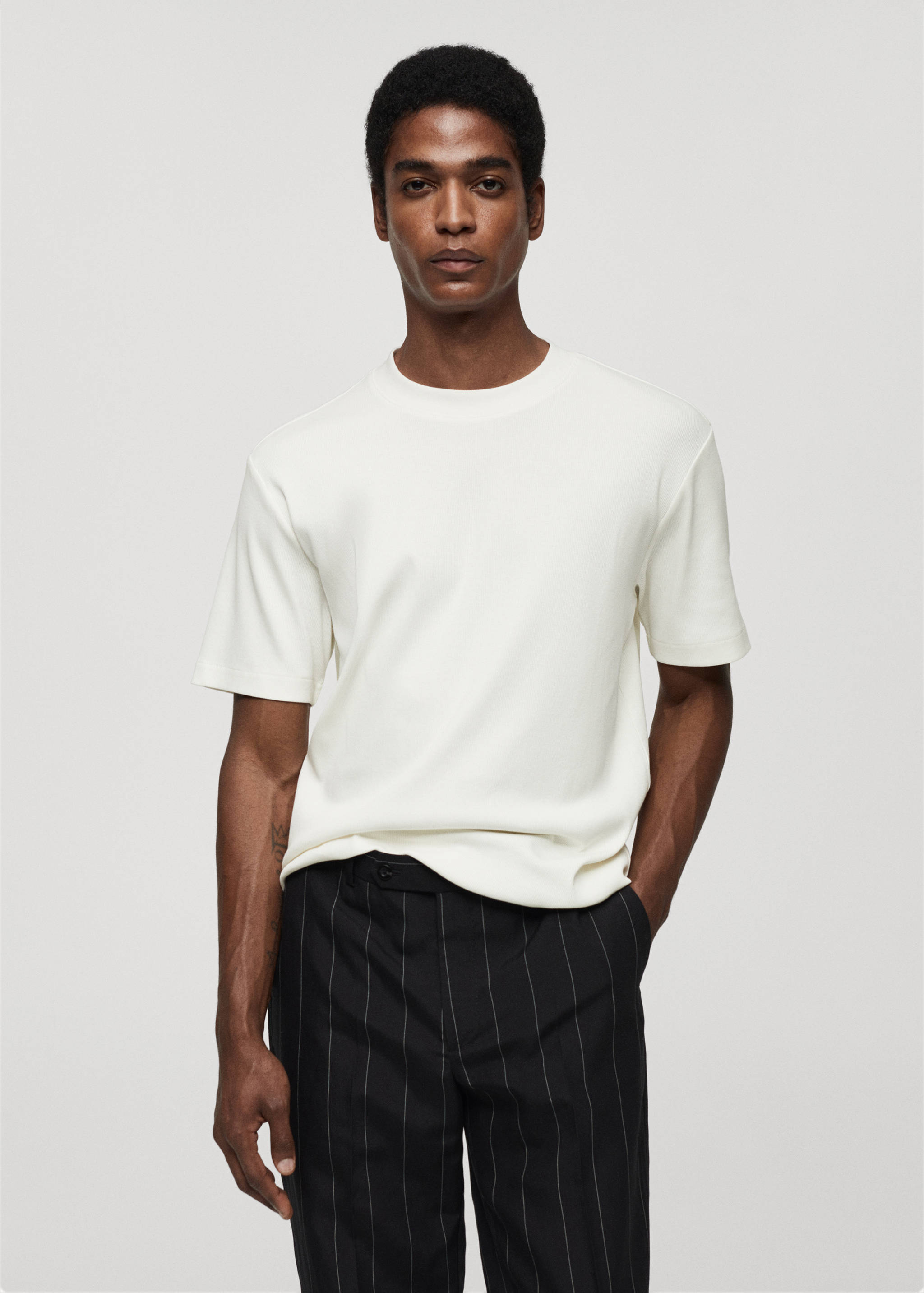 Camiseta regular fit algodón - Plano medio