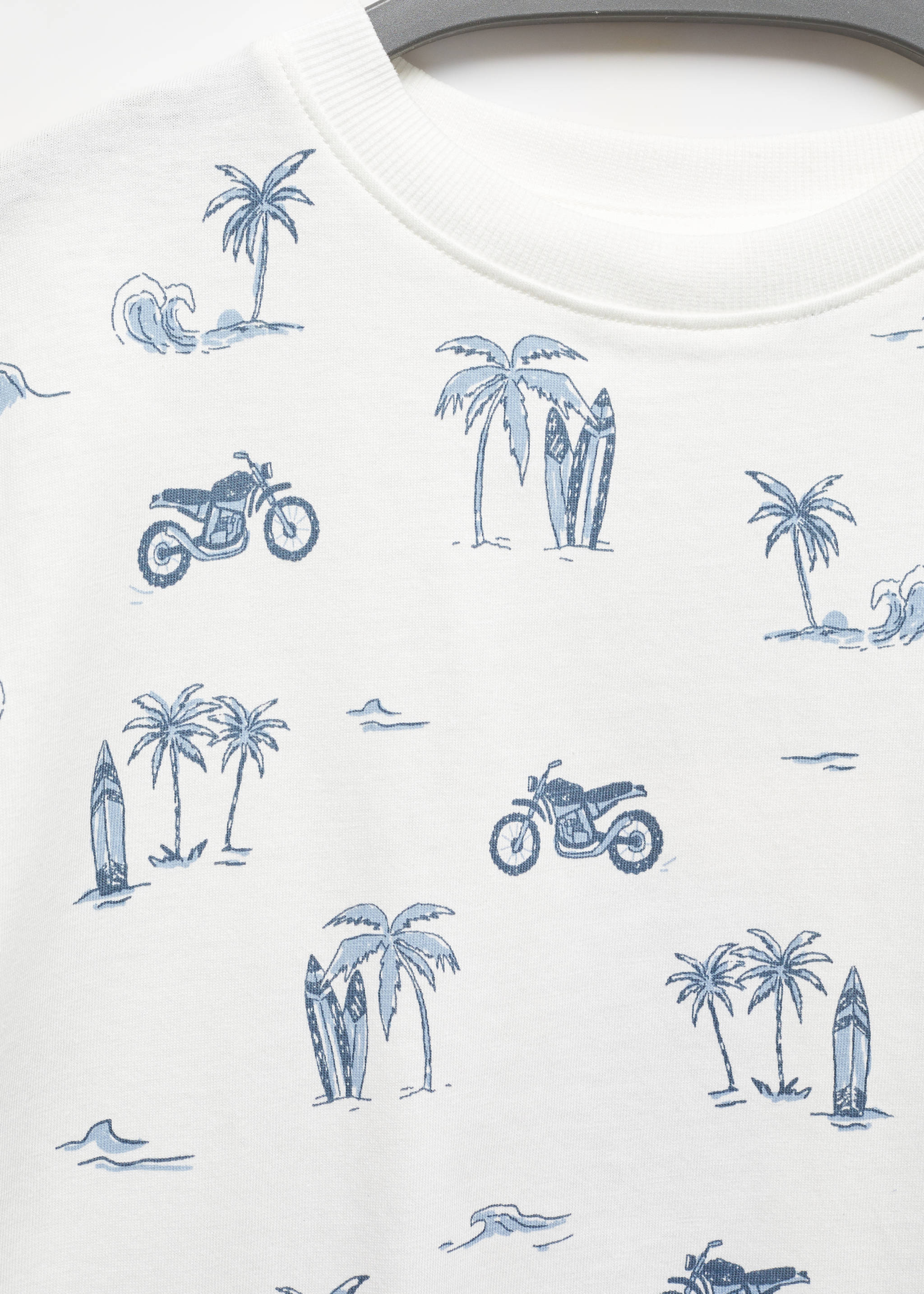 Bedrucktes Baumwoll-T-Shirt - Detail des Artikels 8