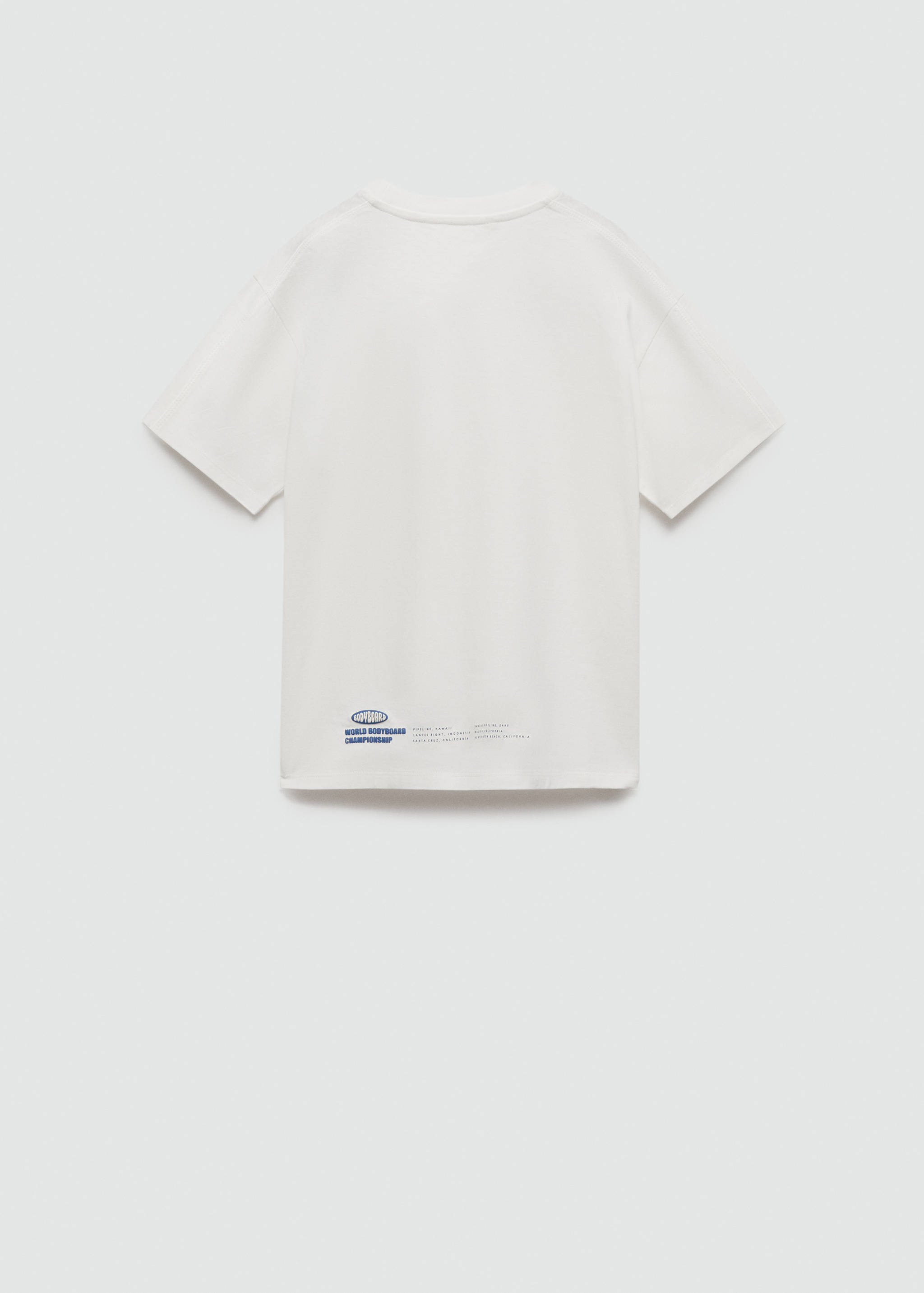 Printed cotton-blend T-shirt - Reverse of the article