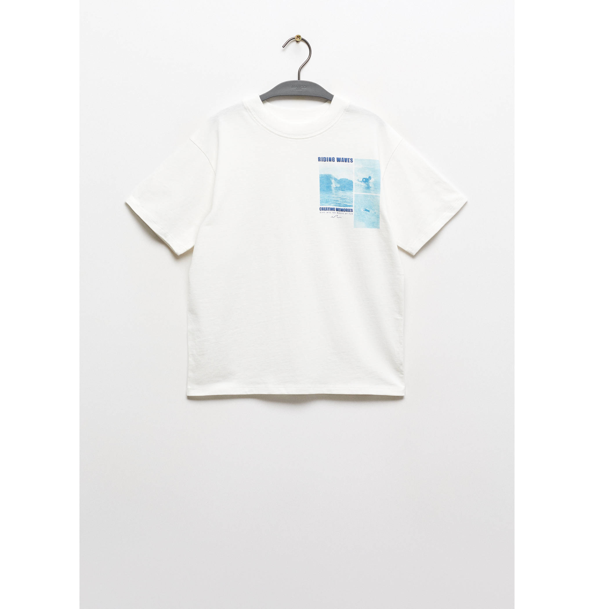 Printed cotton-blend T-shirt - Article without model