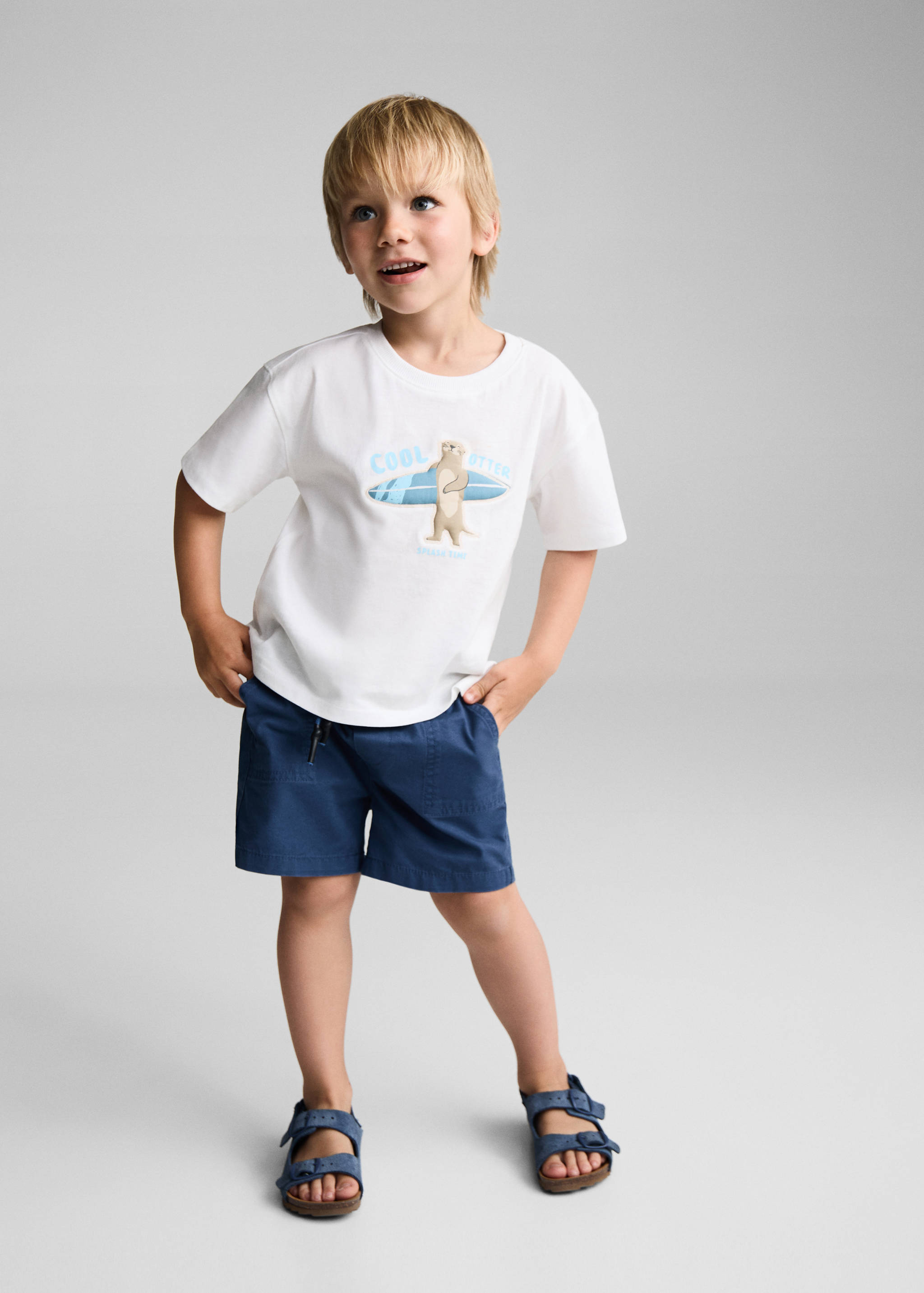 Bedrucktes Baumwoll-T-Shirt - Allgemeine Ansicht