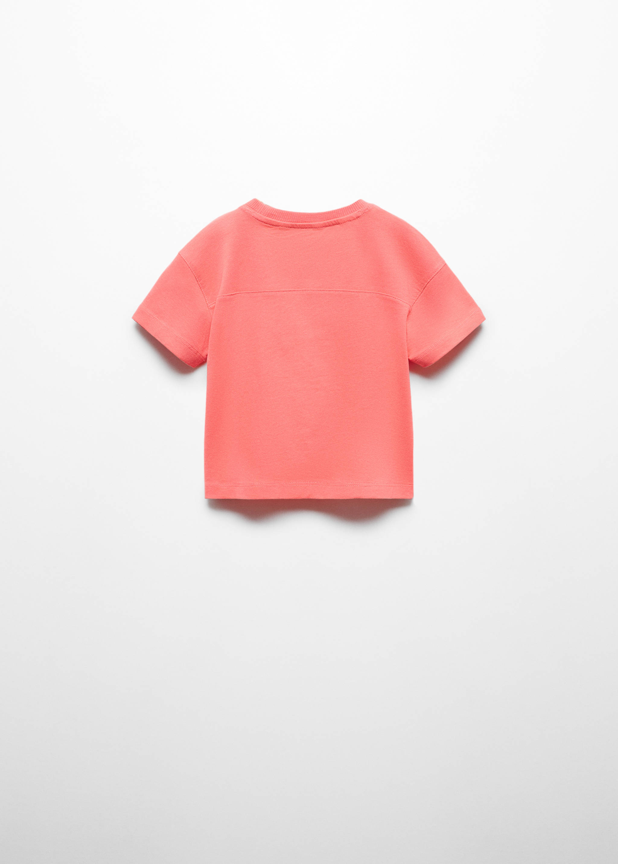 Cotton t-shirt with printed message - Reverse of the article