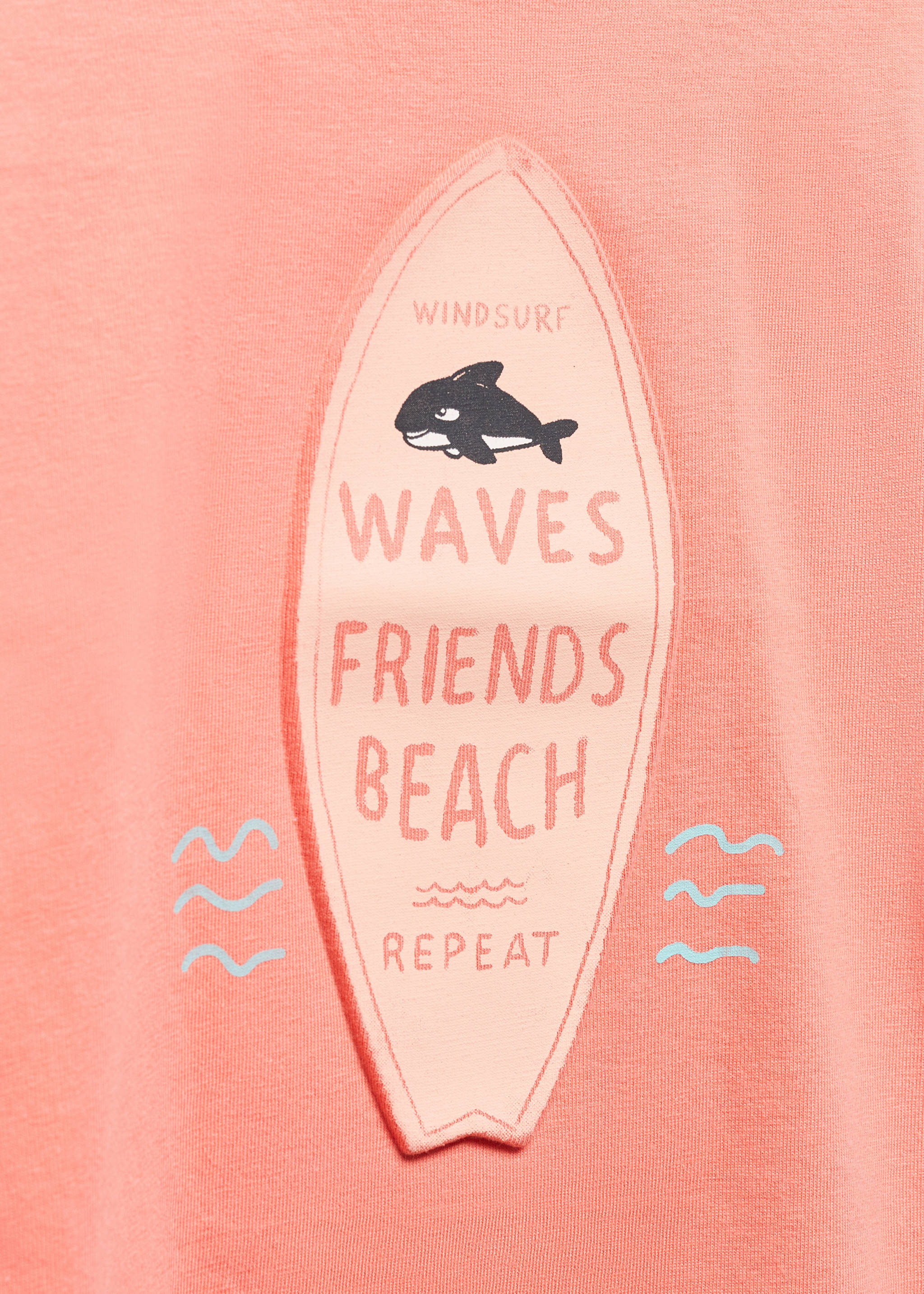 Cotton t-shirt with printed message - Details of the article 8