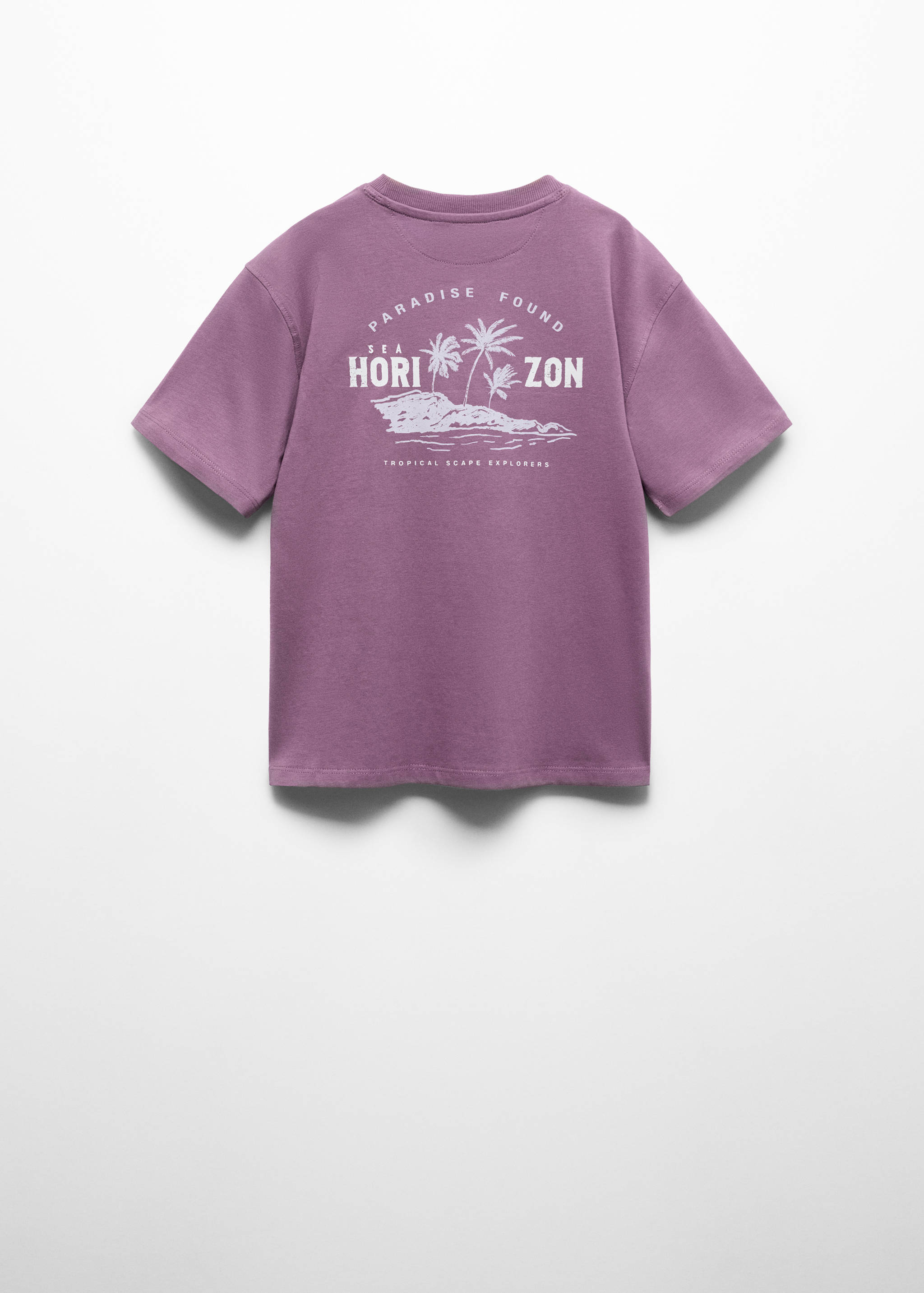 Bedrucktes Baumwoll-T-Shirt - Rückseite des Artikels