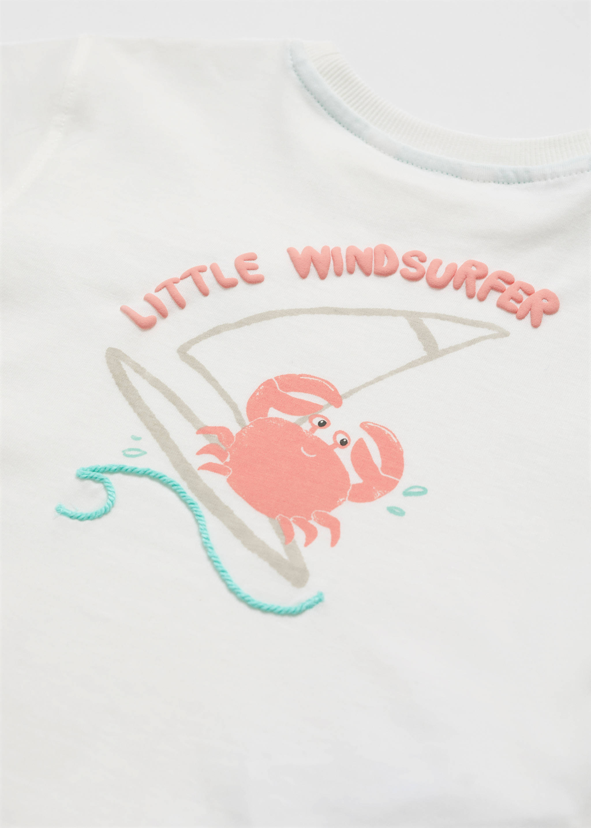 Printed message T-shirt - Details of the article 0