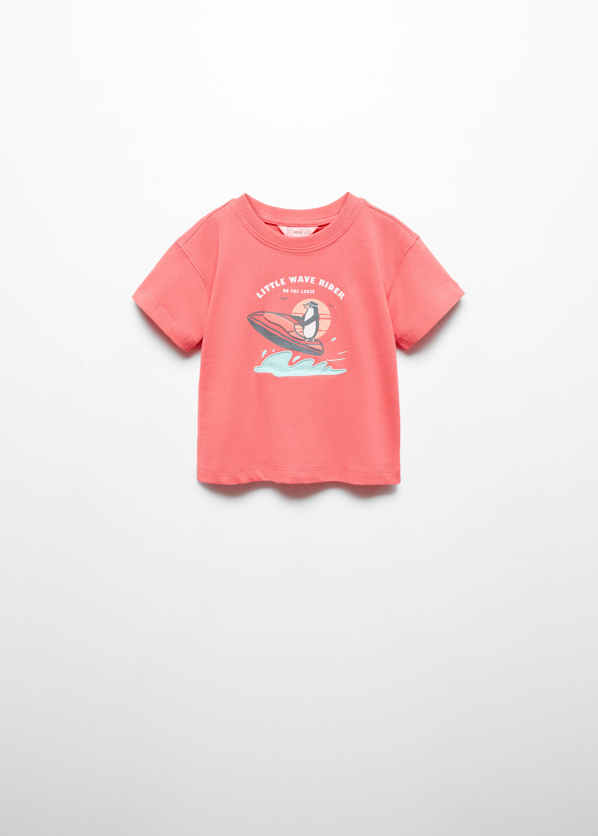 Printed cotton-blend T-shirt - Article without model