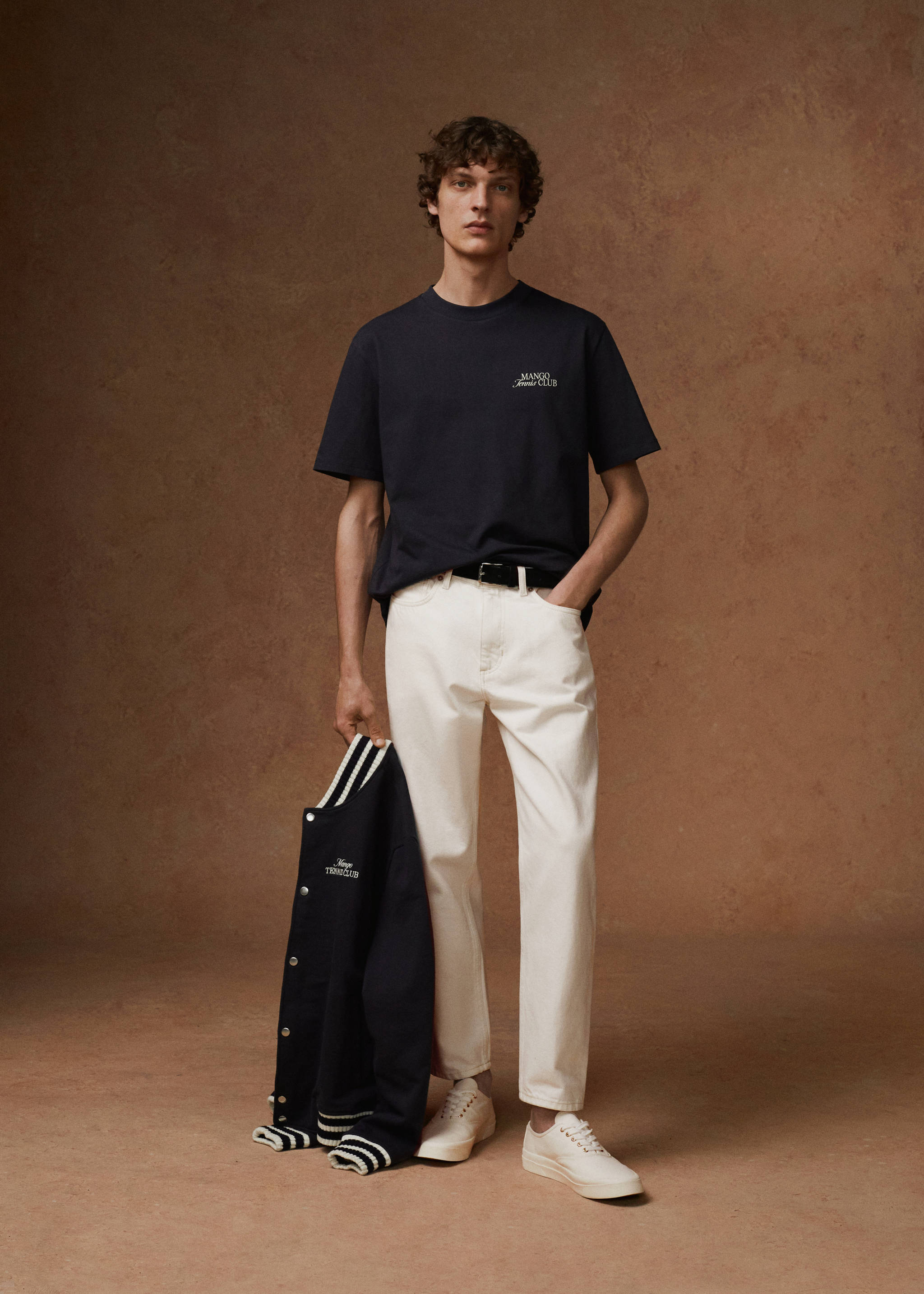 Gemustertes Regular-Fit-T-Shirt aus Baumwolle - Detail des Artikels 5