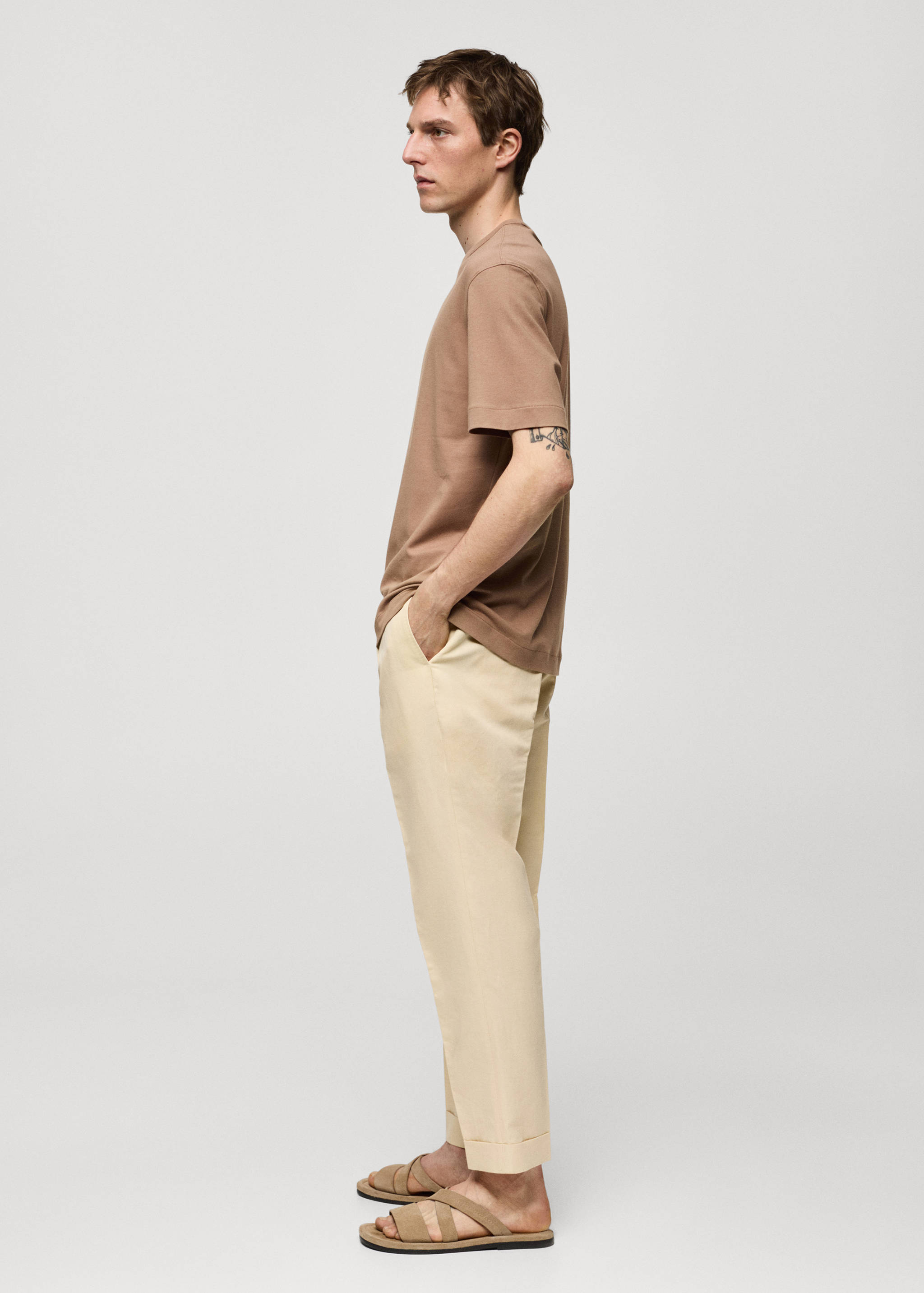 100% cotton slim-fit t-shirt - Details of the article 6