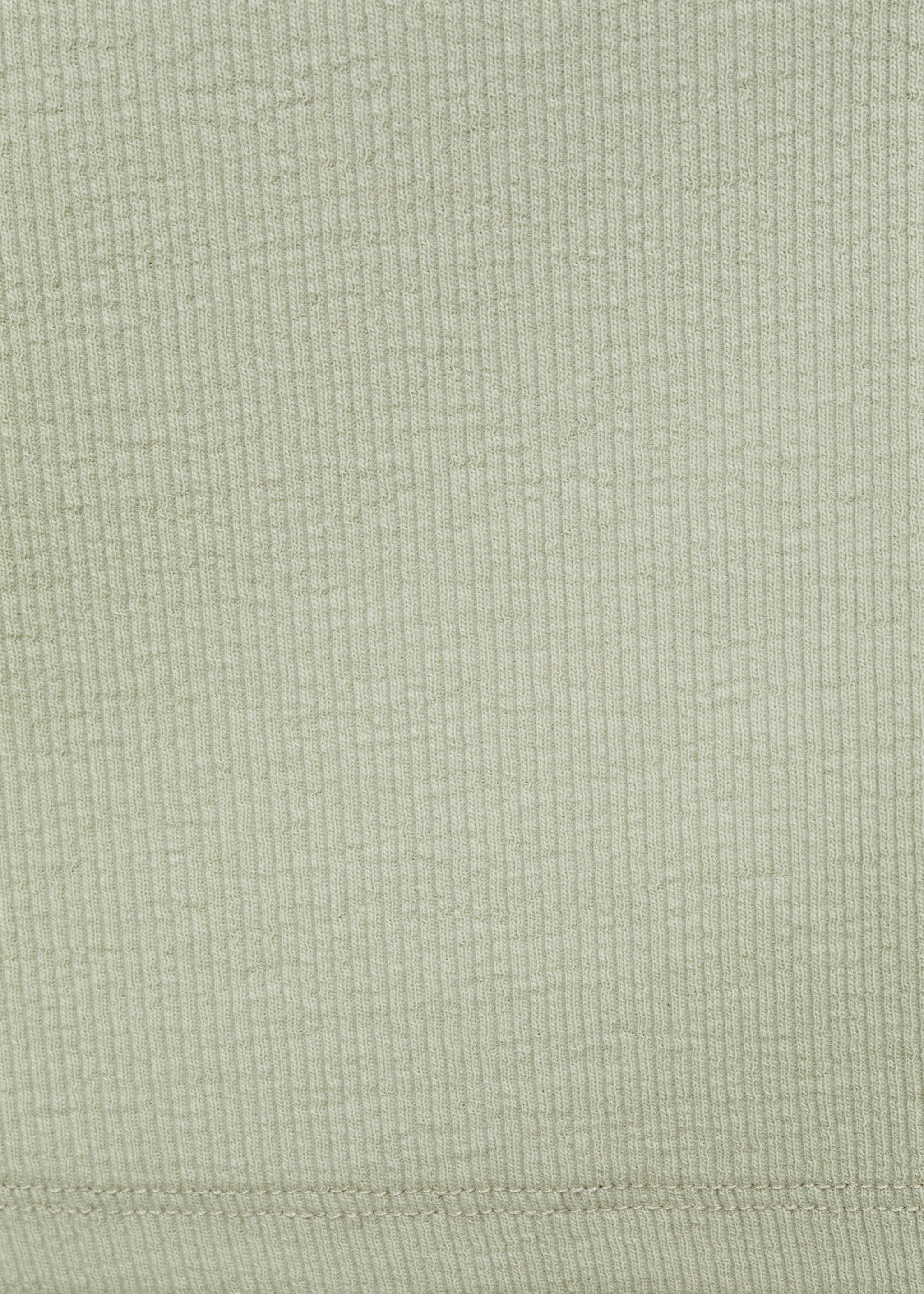 Asymmetrical crop top - Details of the article 8, Green. Ref: 67018274-00.