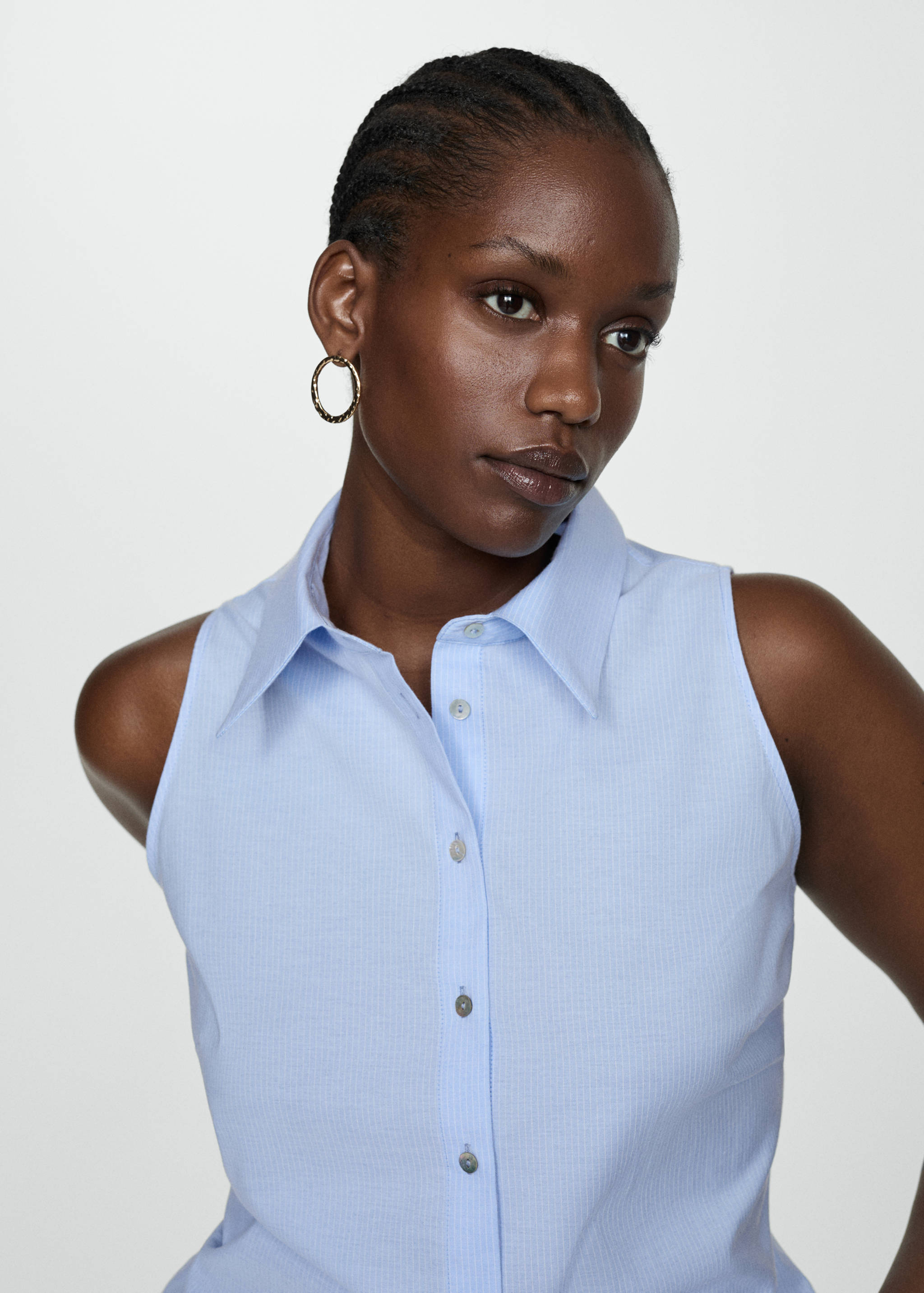 Ärmelloses Streifenhemd - Detail des Artikels 4