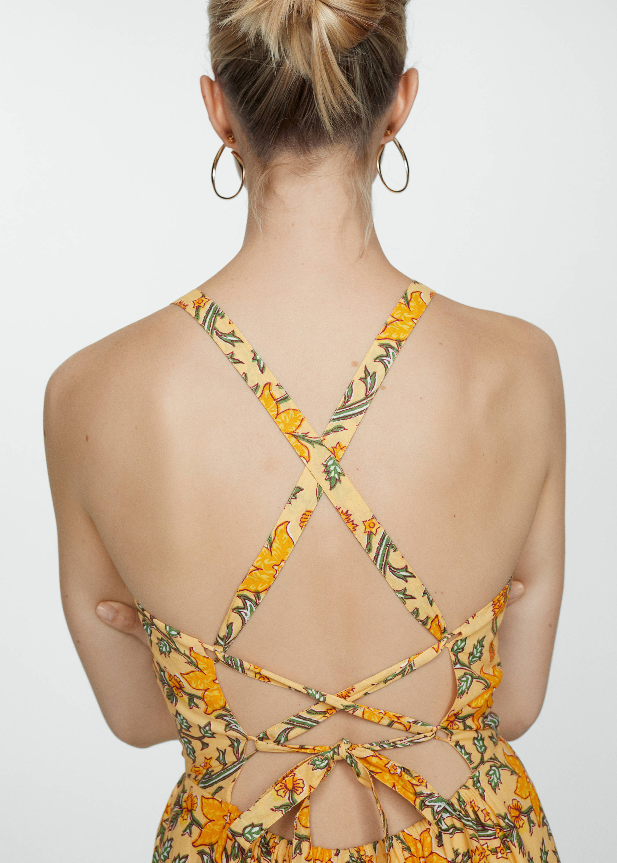 Printed bow dress - Details of the article 6