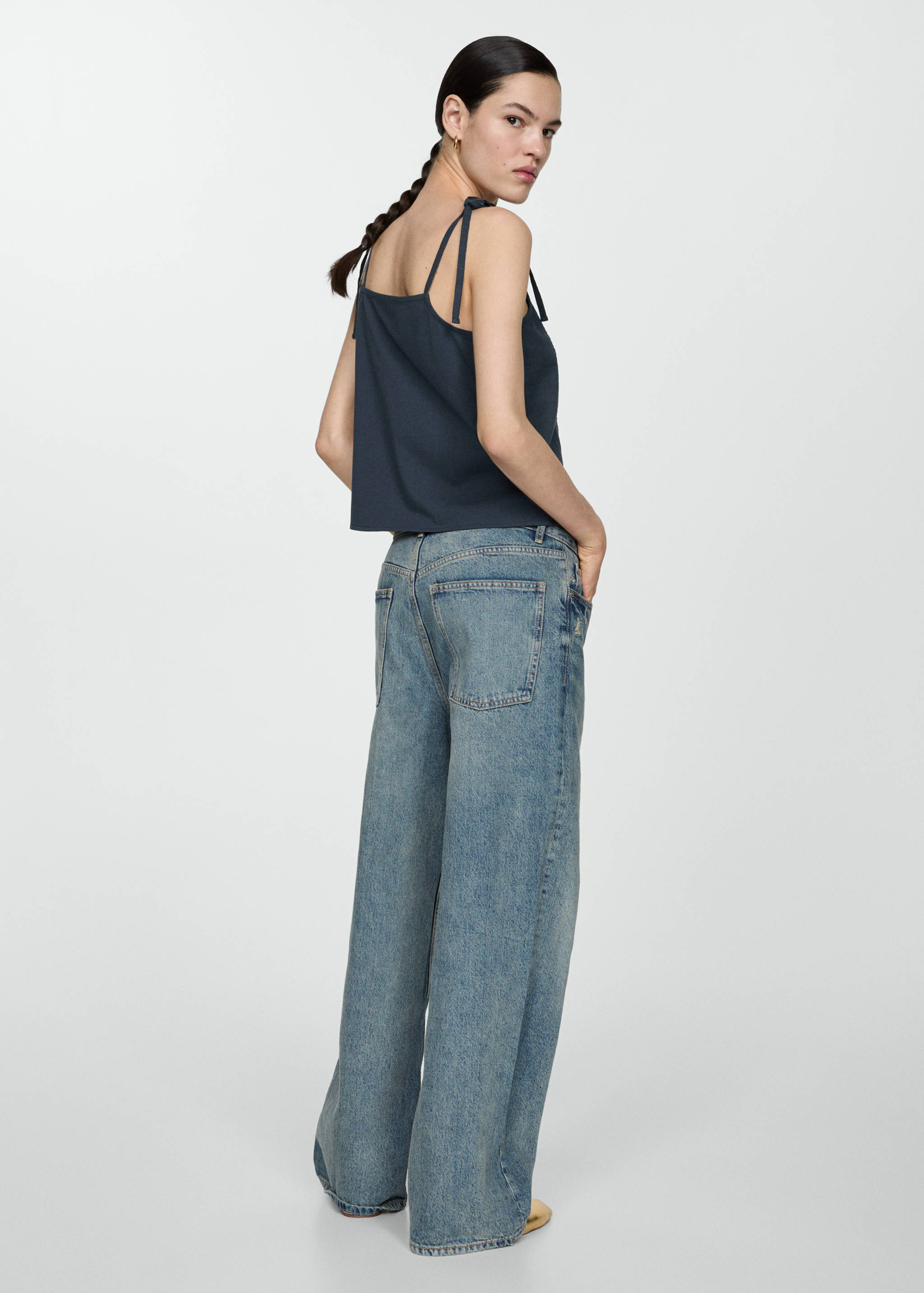 Top bordado algodão - Verso do artigo