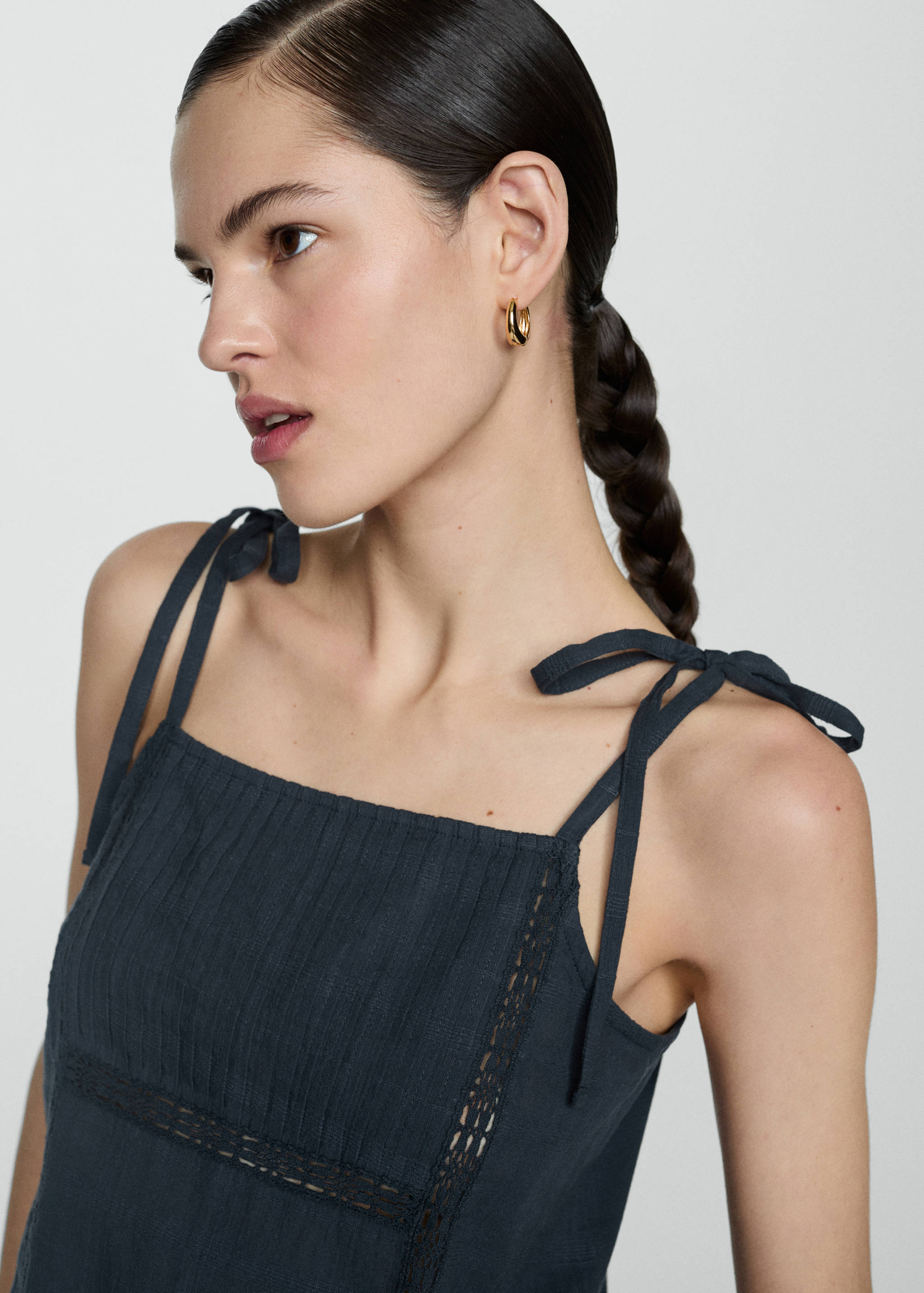 Top bordado algodão - Pormenor do artigo 1