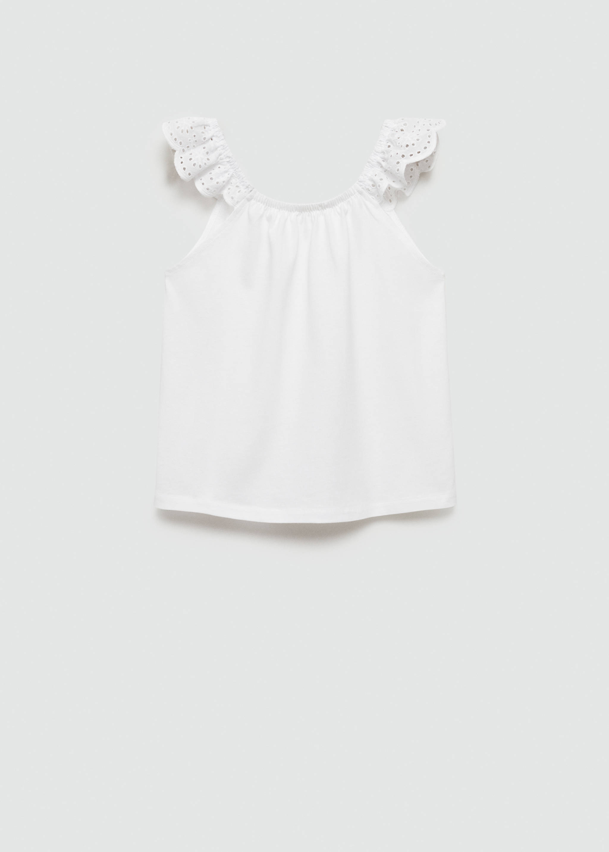 Ruffled strap t-shirt - Reverse of the article