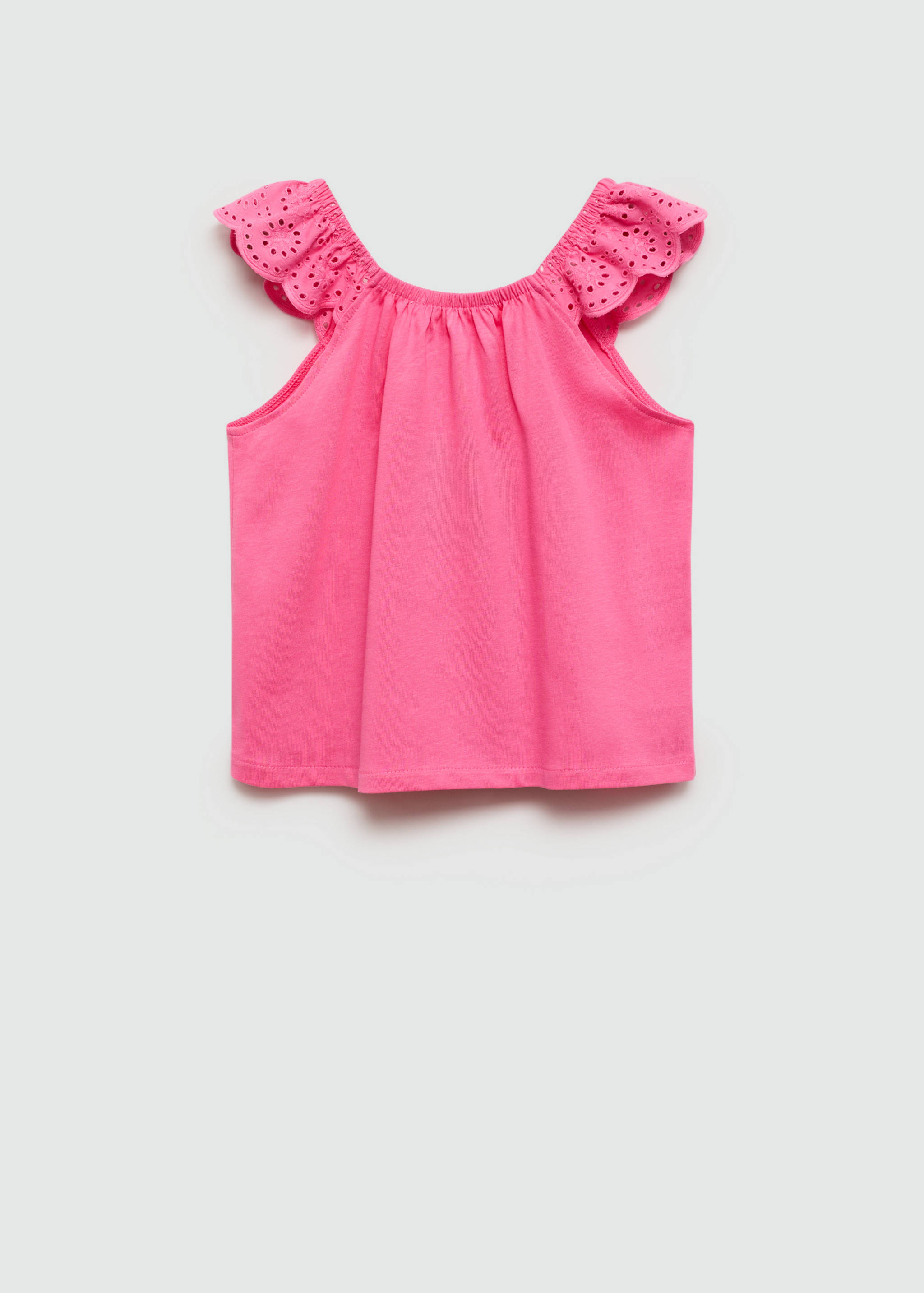 Ruffled strap t-shirt - Reverse of the article