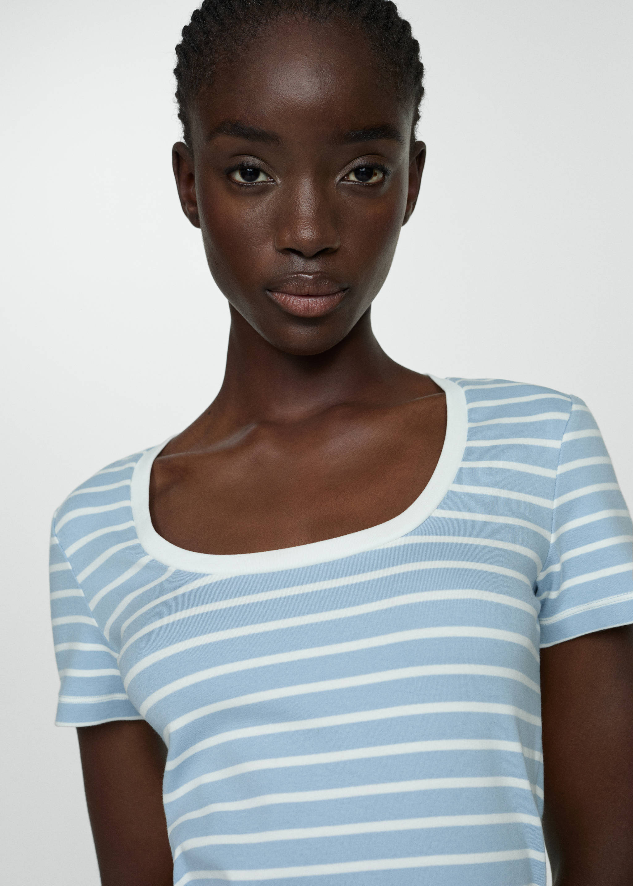 Gestreiftes Baumwoll-Shirt - Detail des Artikels 1