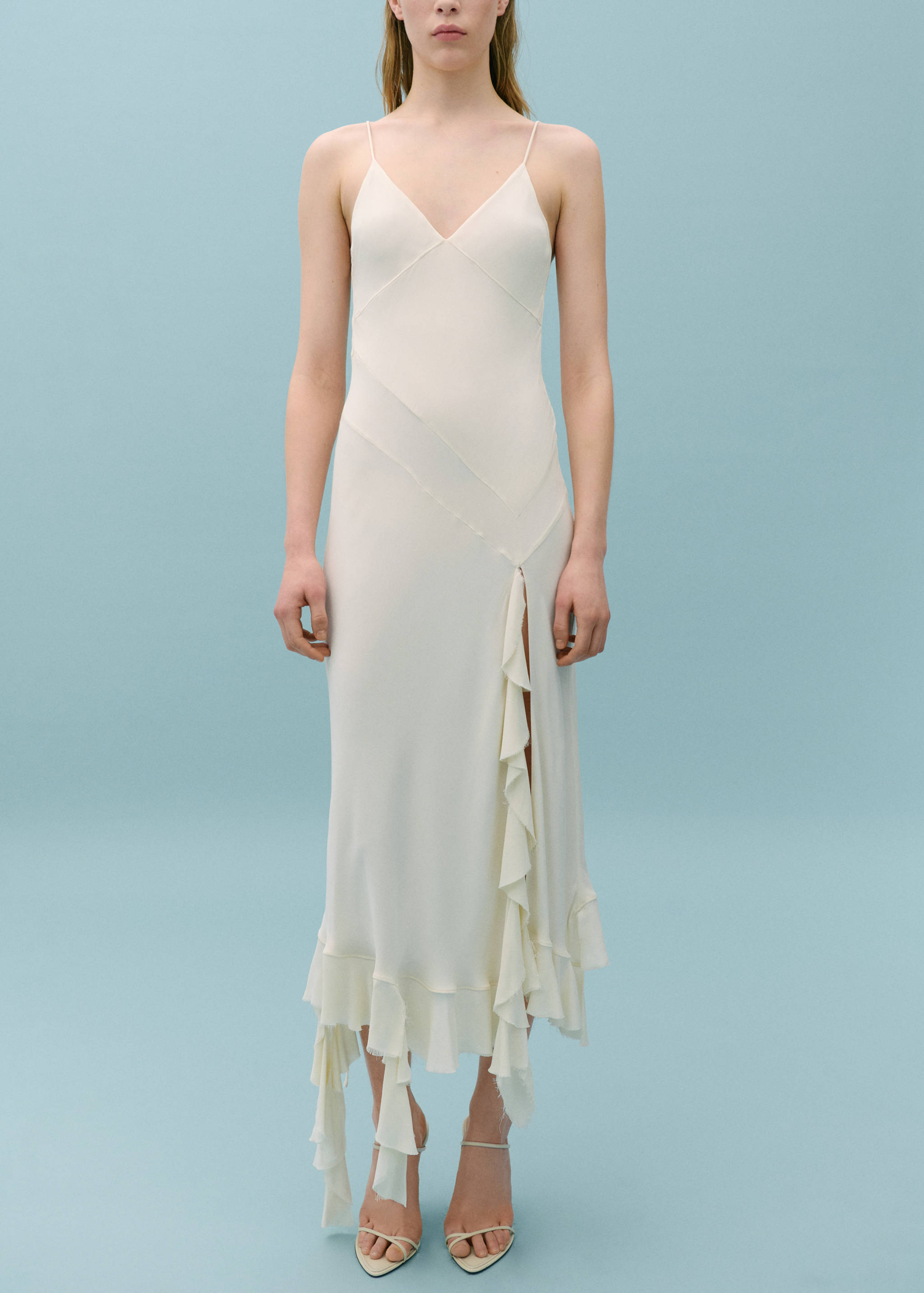 Vestito asimmetrico volant - Piano generale