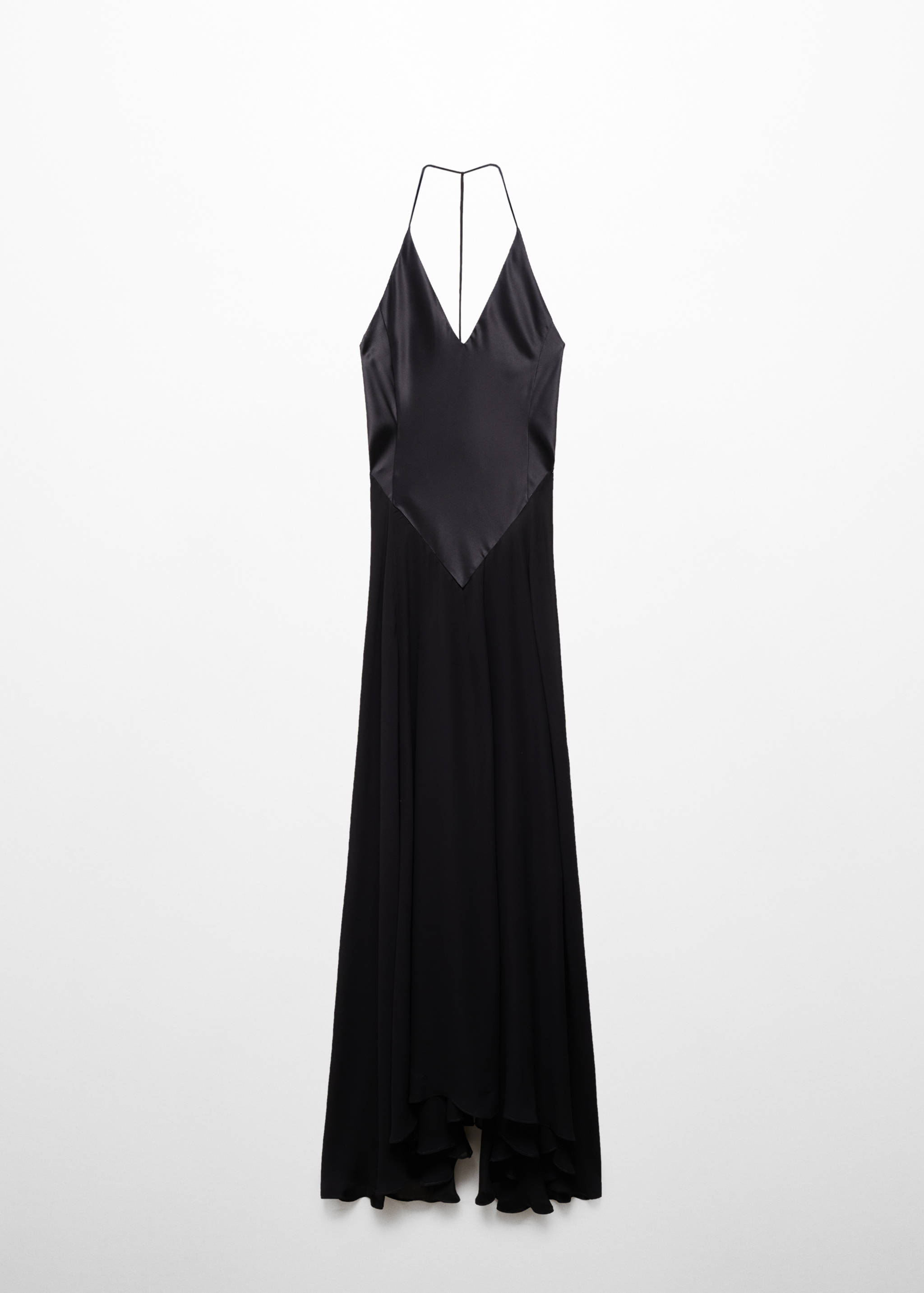 Vestido seda semitrasparente cuerpo combinado - Artículo sin modelo
