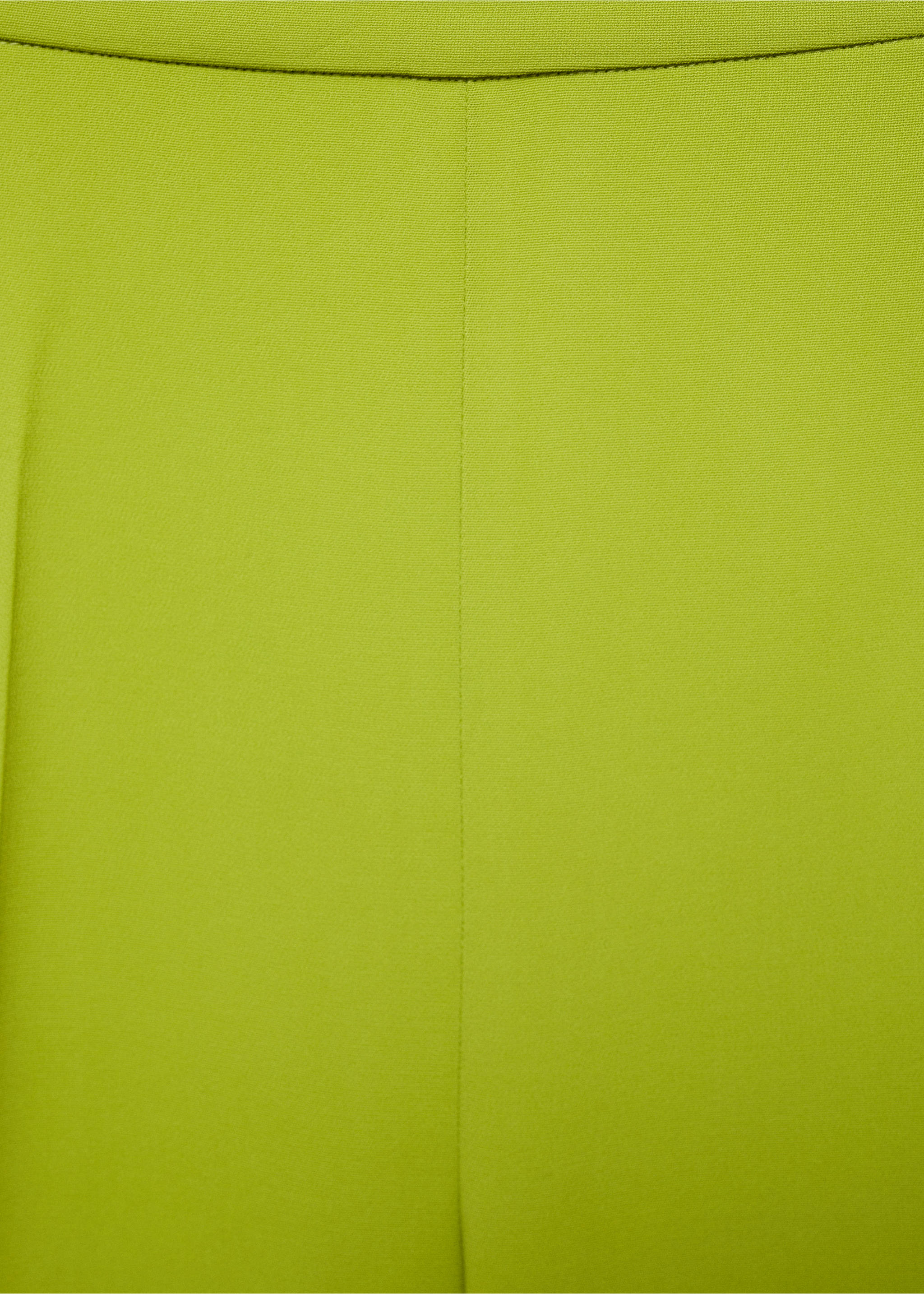 High-waist flared broek - Detail van het artikel 8, Limoen. Ref: 67019237-00.