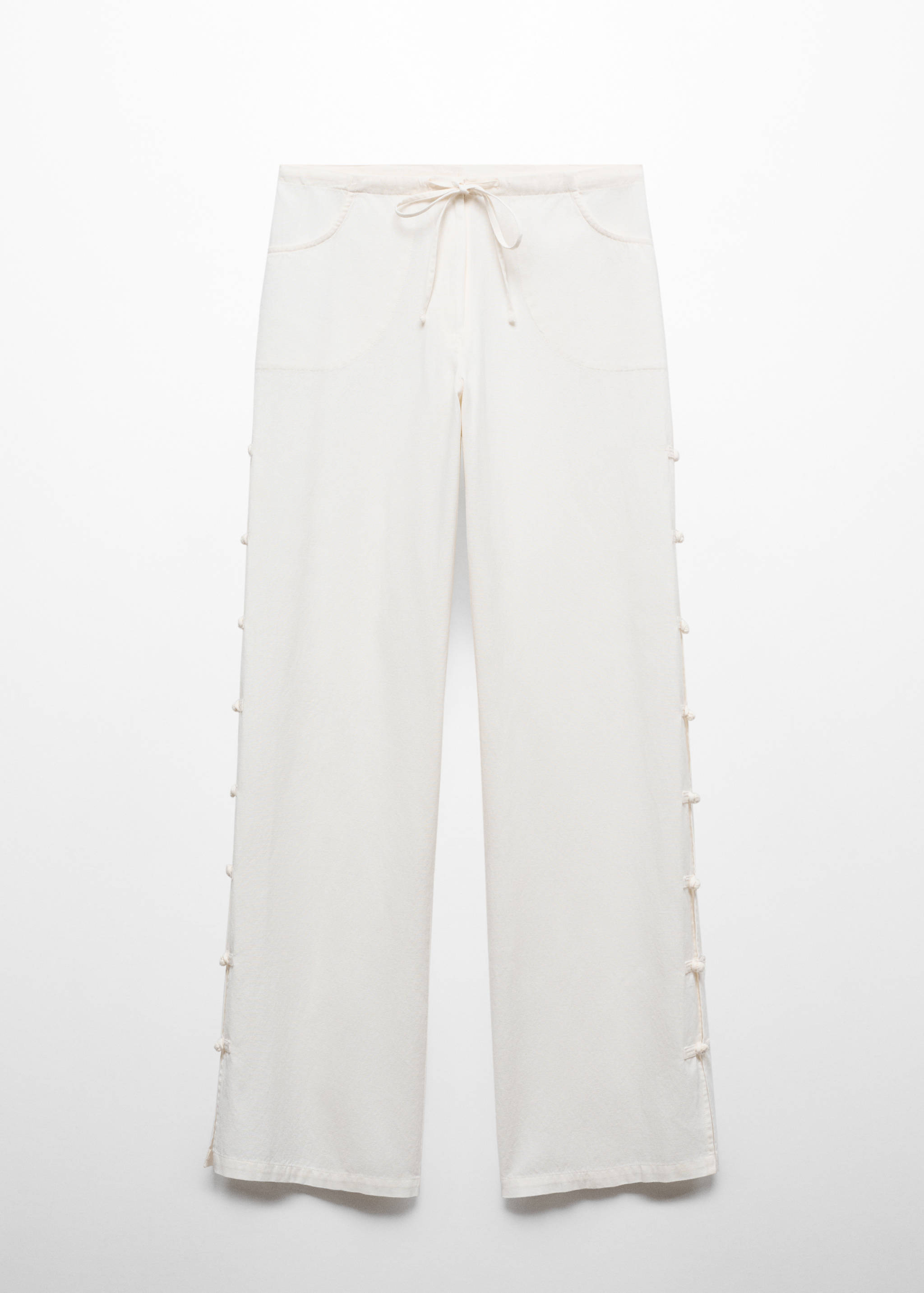 Wide leg pants with buttons - Article without model