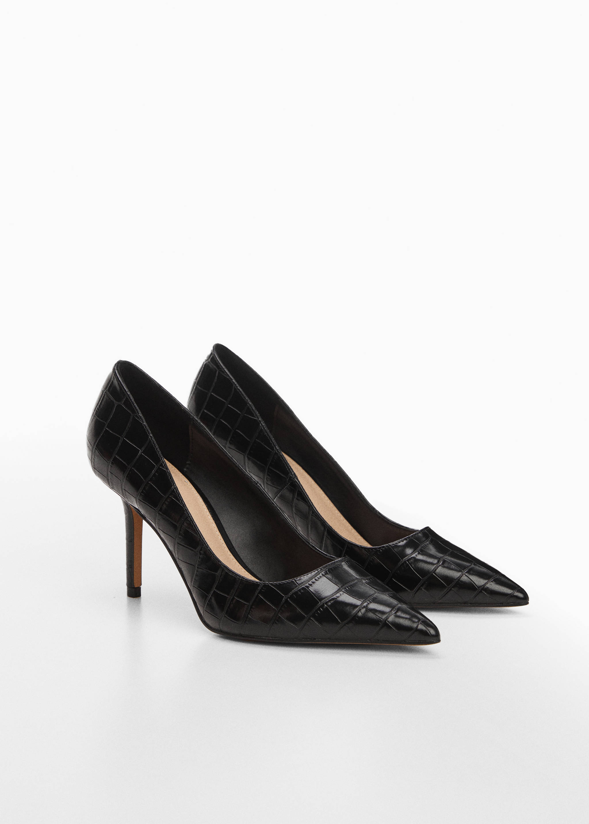 Pumps mit Animal-Print-Effekt - Mittlere Ansicht