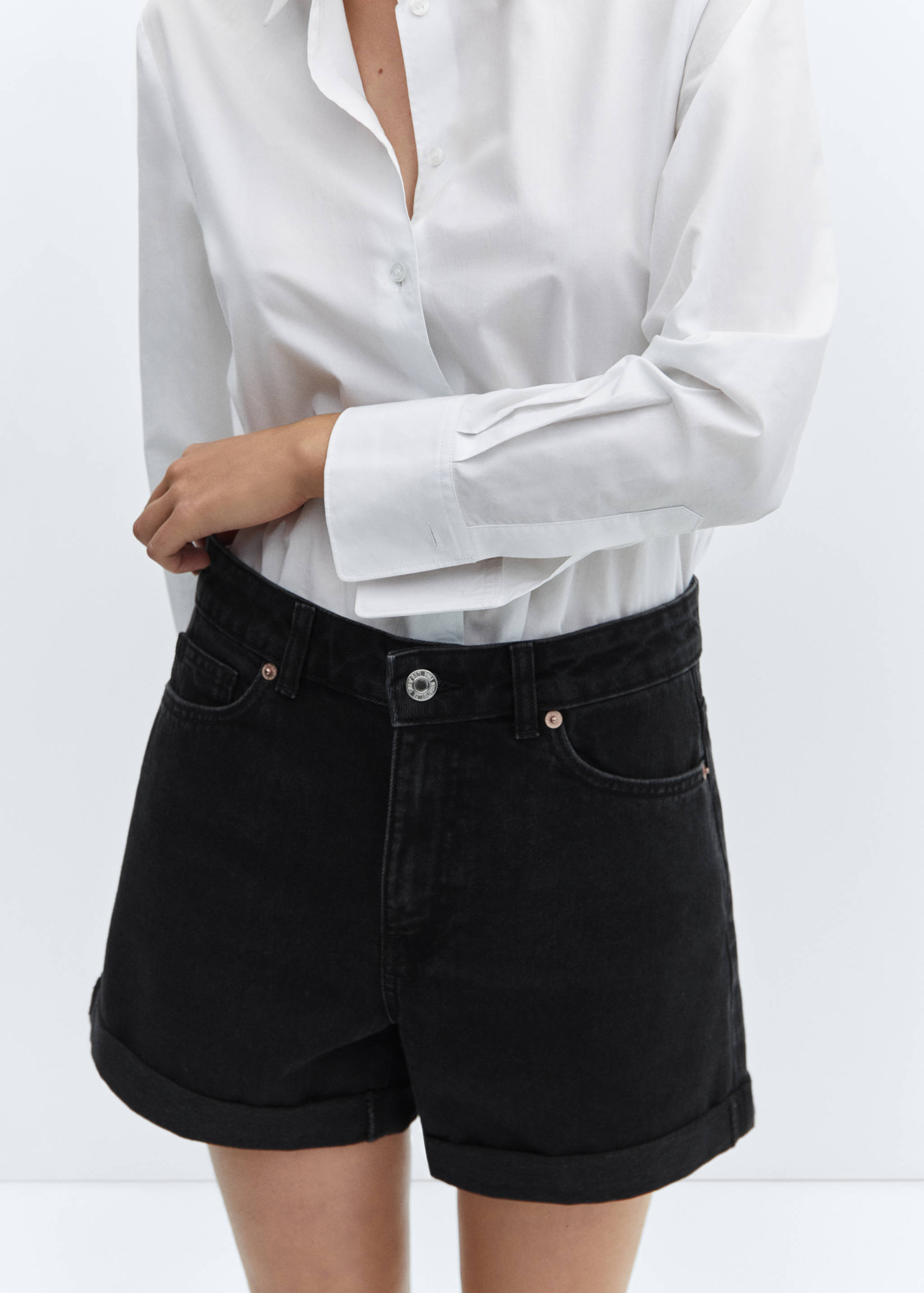 Mom Fit-Jeans-Shorts - Detail des Artikels 6