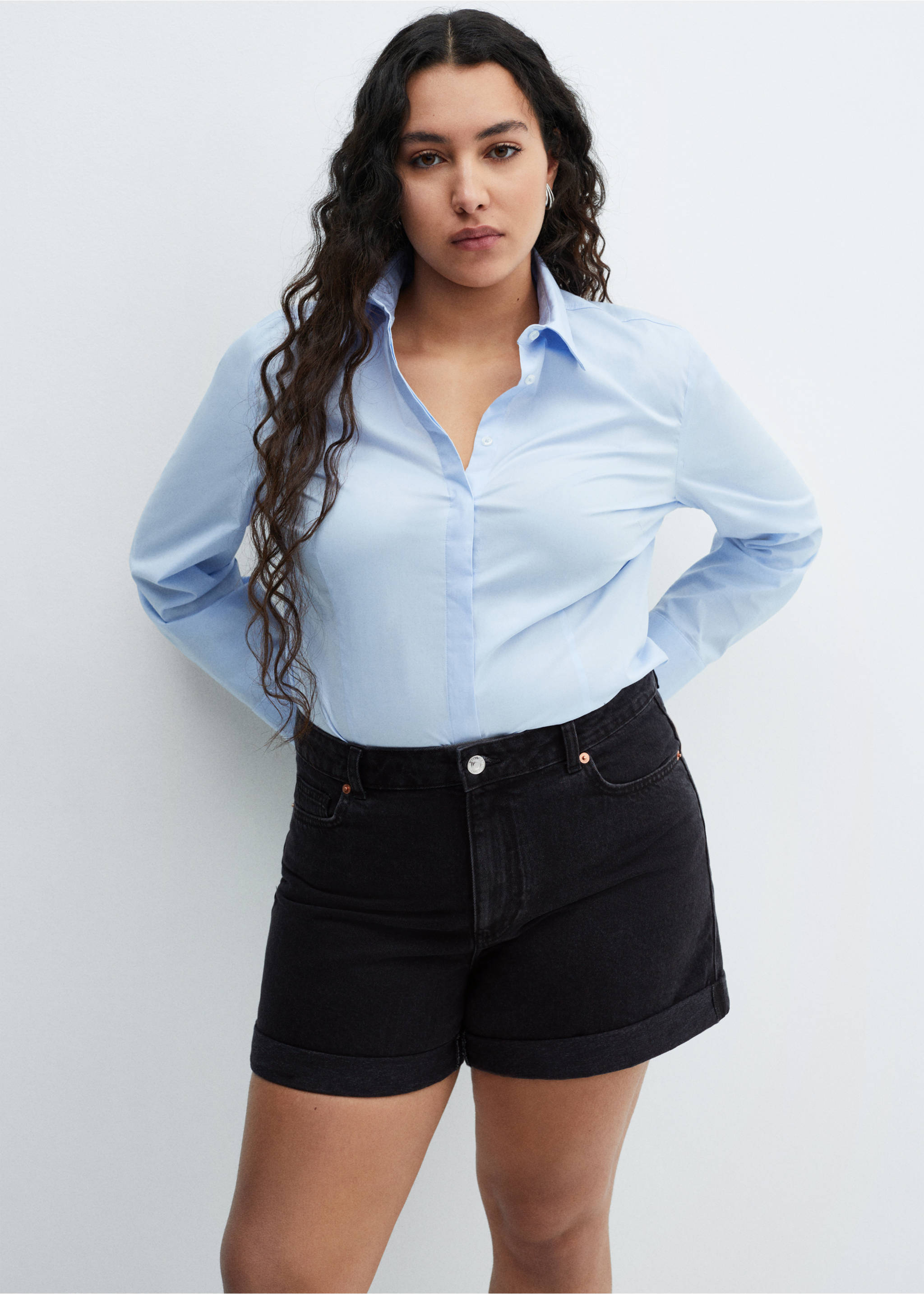 Mom fit farmersort - A termék adatai 5, Black denim. Ref: 67020260-00.