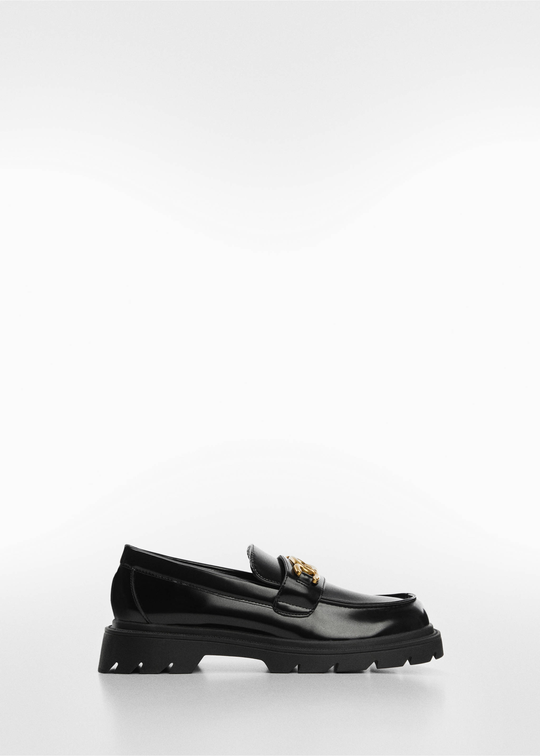 Track sole moccasin - Article without model, Black. Ref: 67020264-00.
