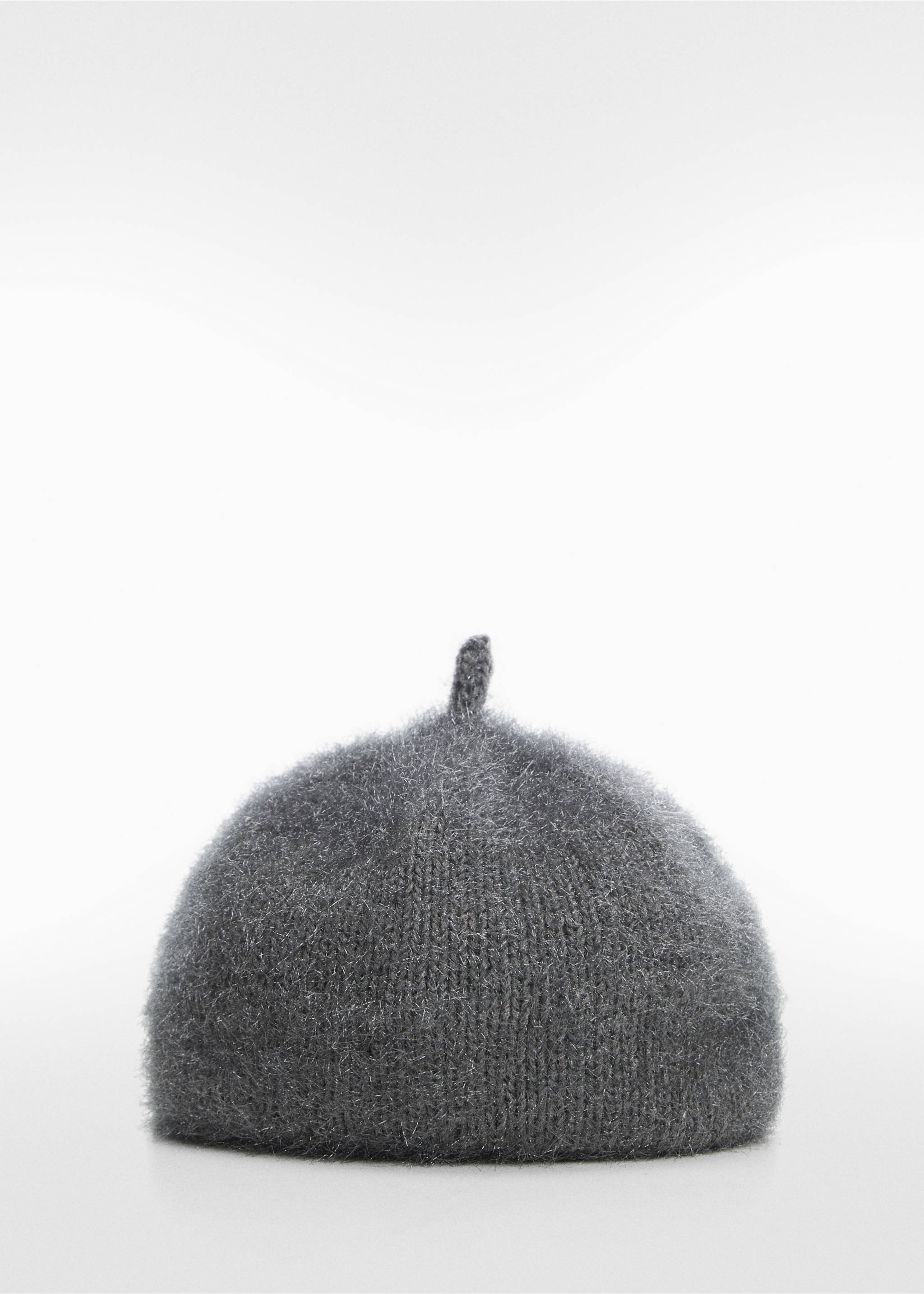 Faux-fur beret - Article without model, Grey. Ref: 67020265-00.
