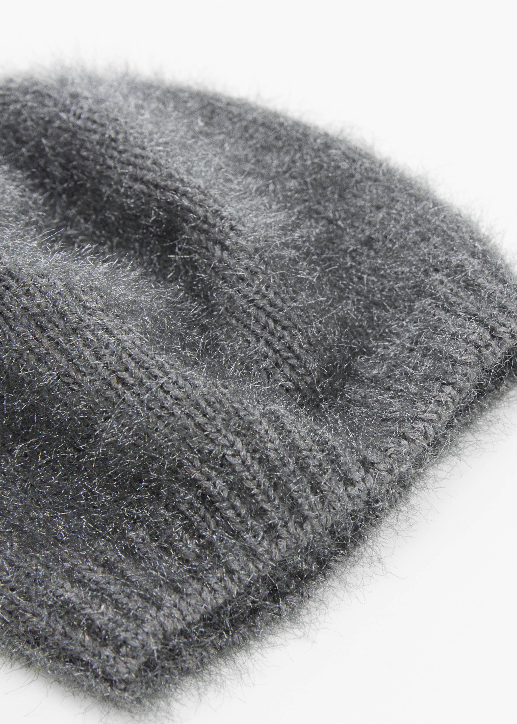 Faux-fur beret - Medium plane, Grey. Ref: 67020265-00.
