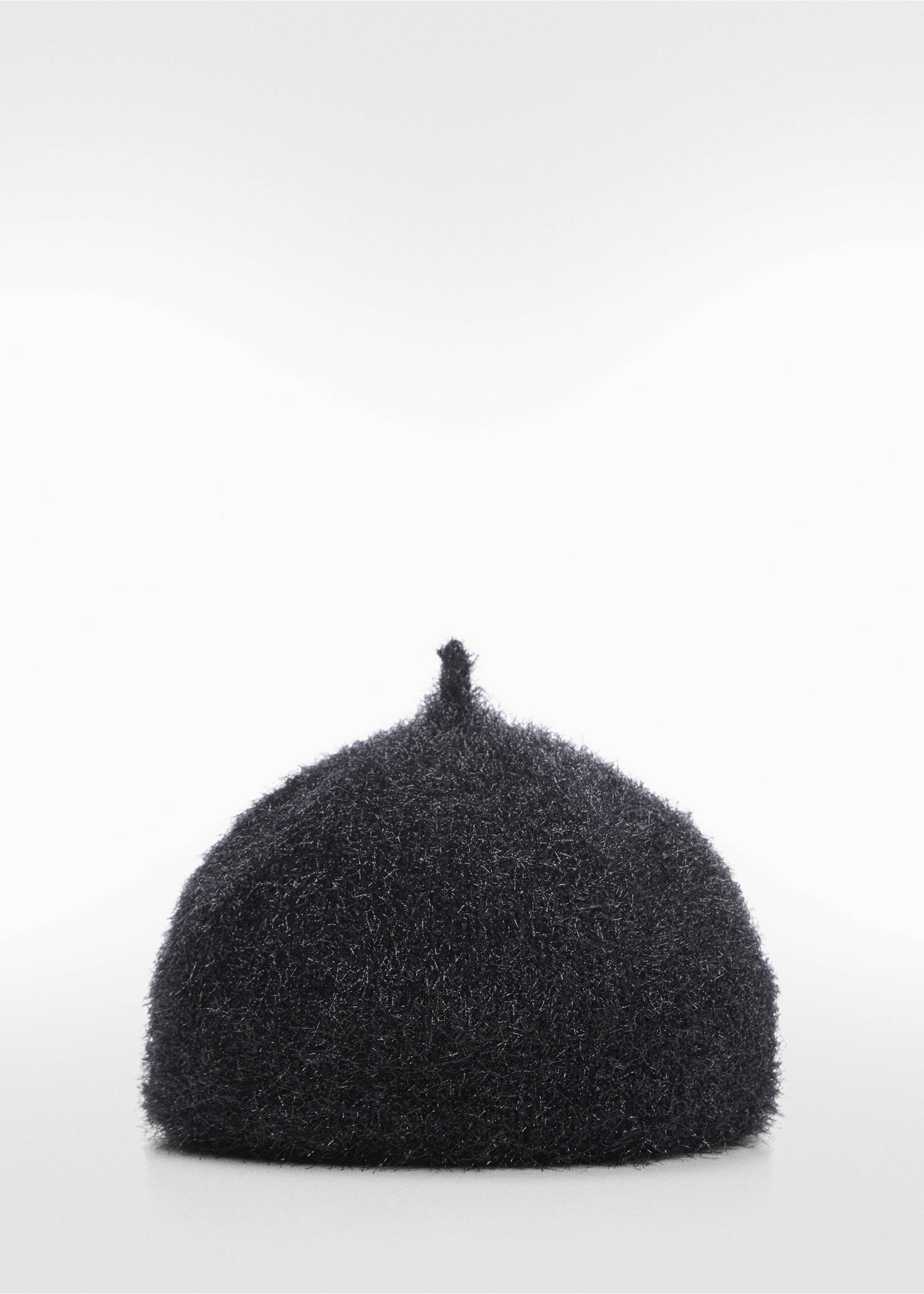 Faux-fur beret - Article without model, Black. Ref: 67020265-00.