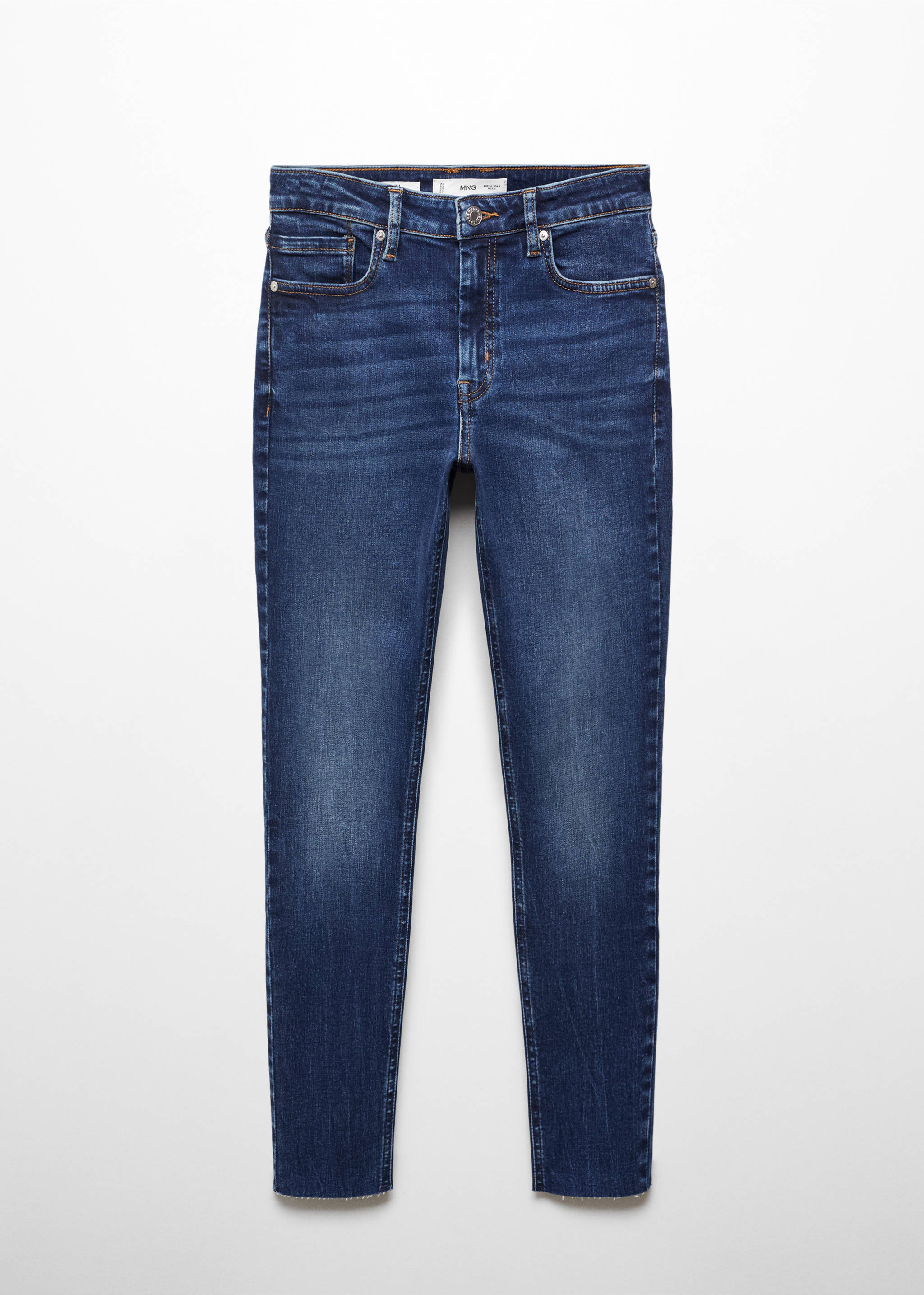 Skinny cropped jeans - Article without model, Dark Blue. Ref: 67020344-00.