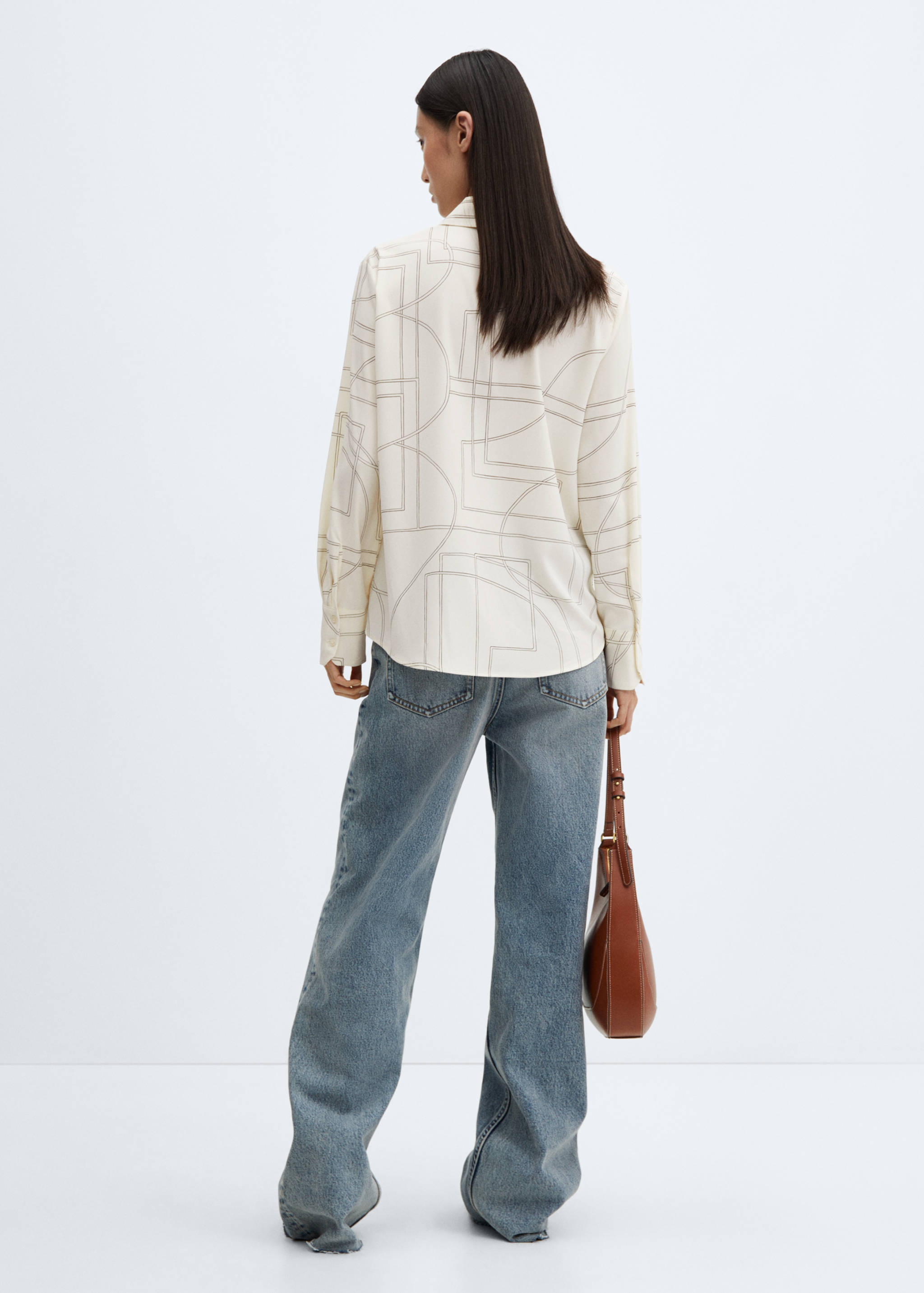 Regular flowy shirt - Reverse of the article