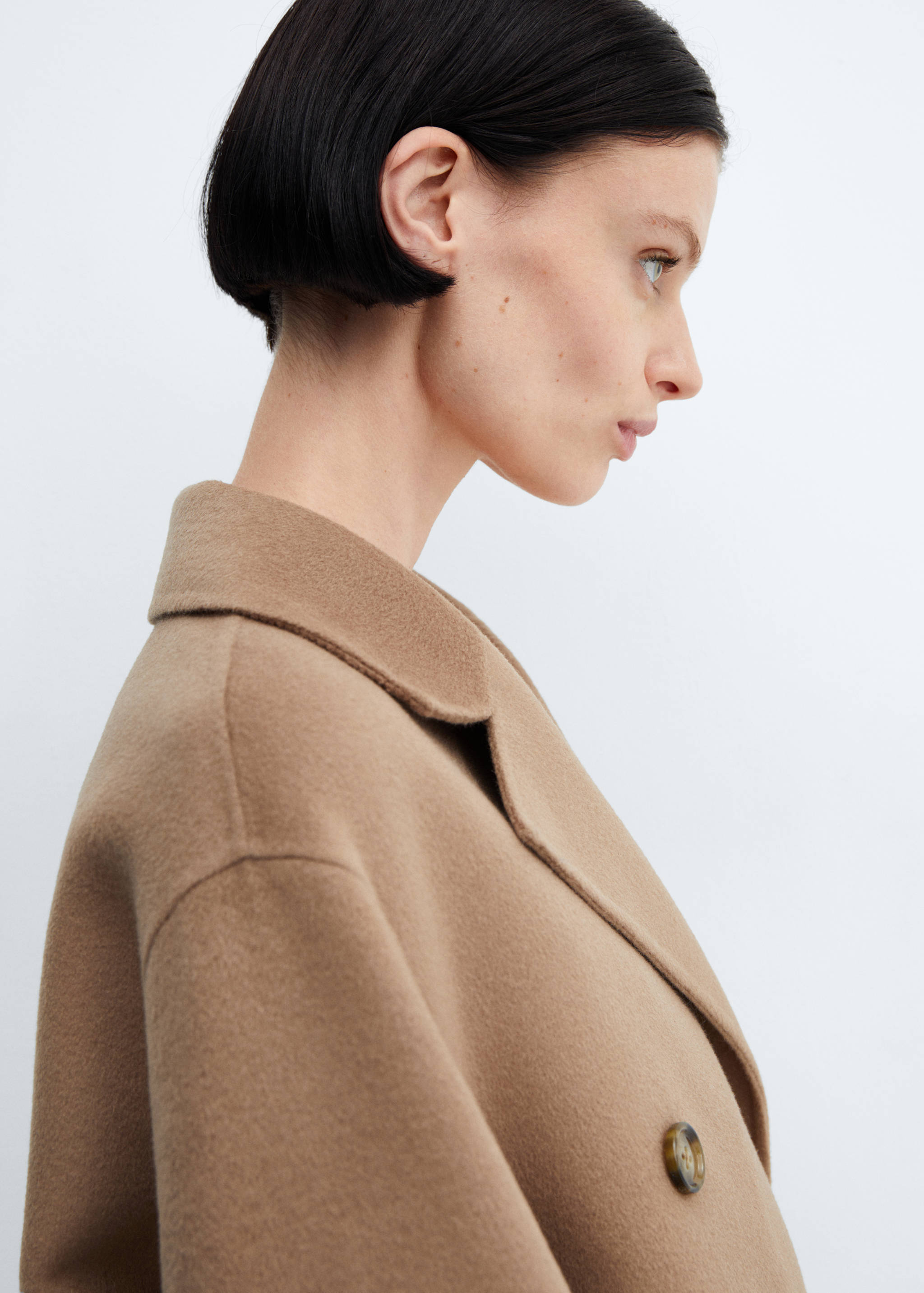 Παλτό μαλλί handmade oversize - Λεπτομέρεια του προϊόντος 1