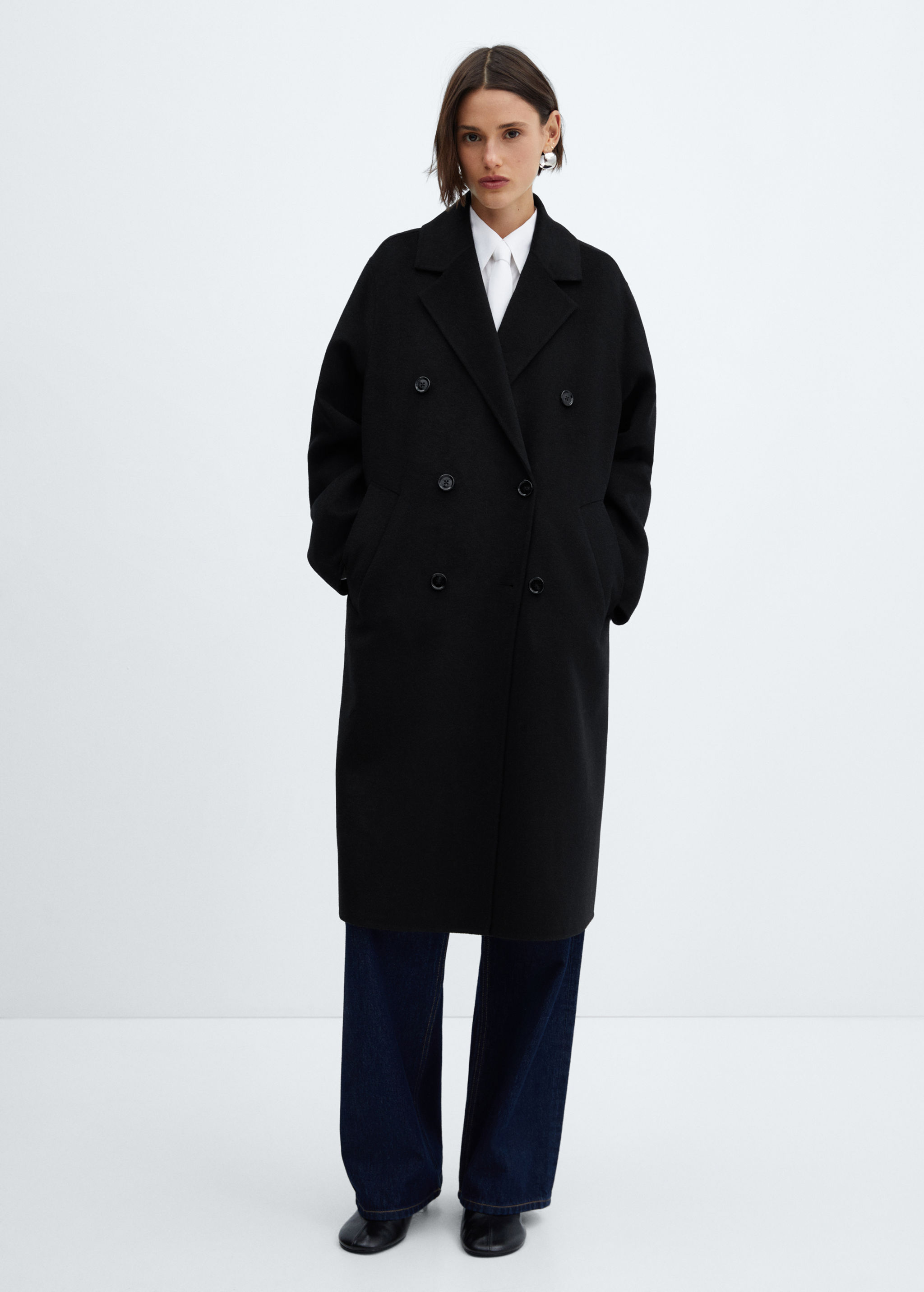 Handmade oversized wool coat - General plane