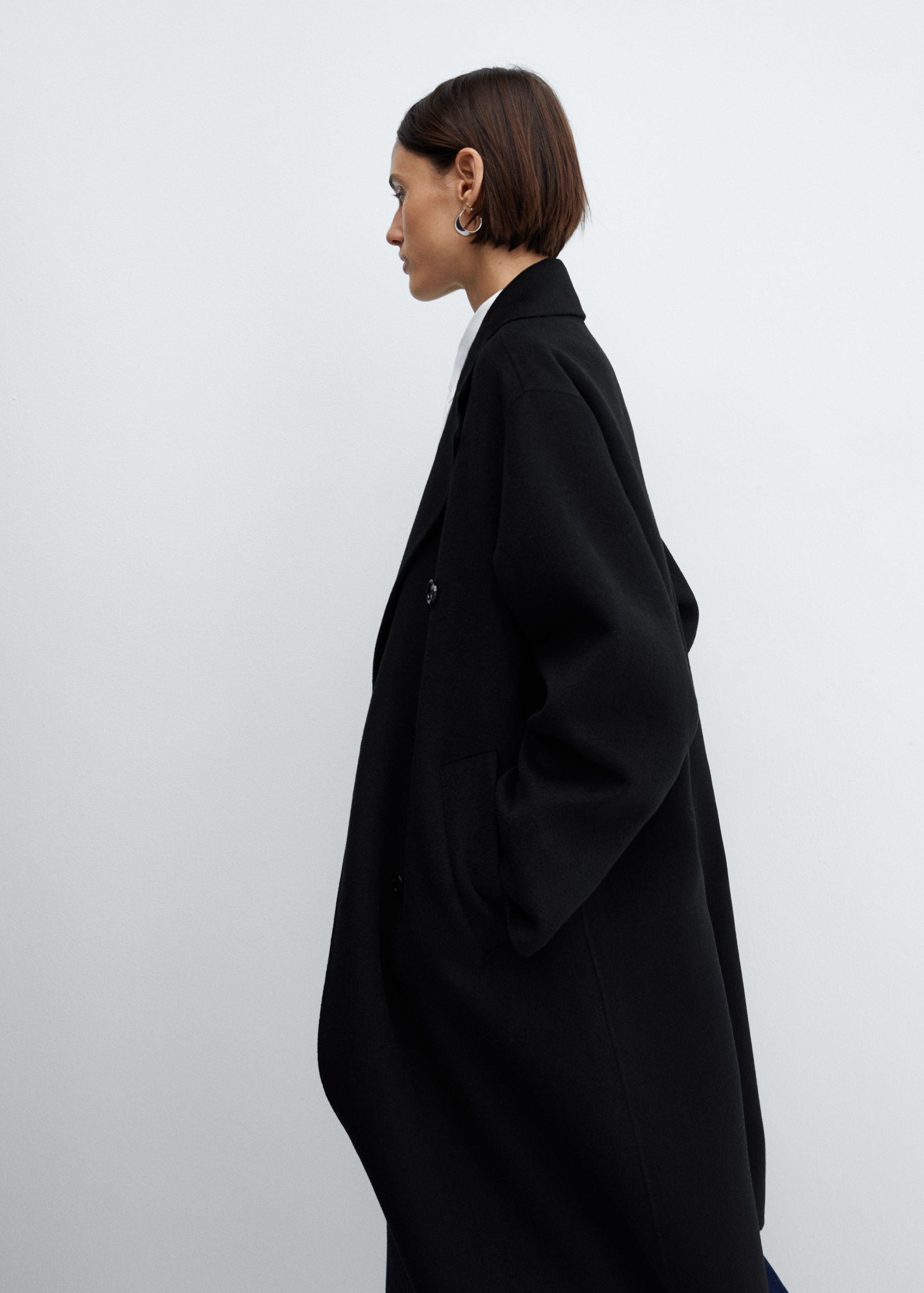 Handmade oversized wool coat - Details of the article 4
