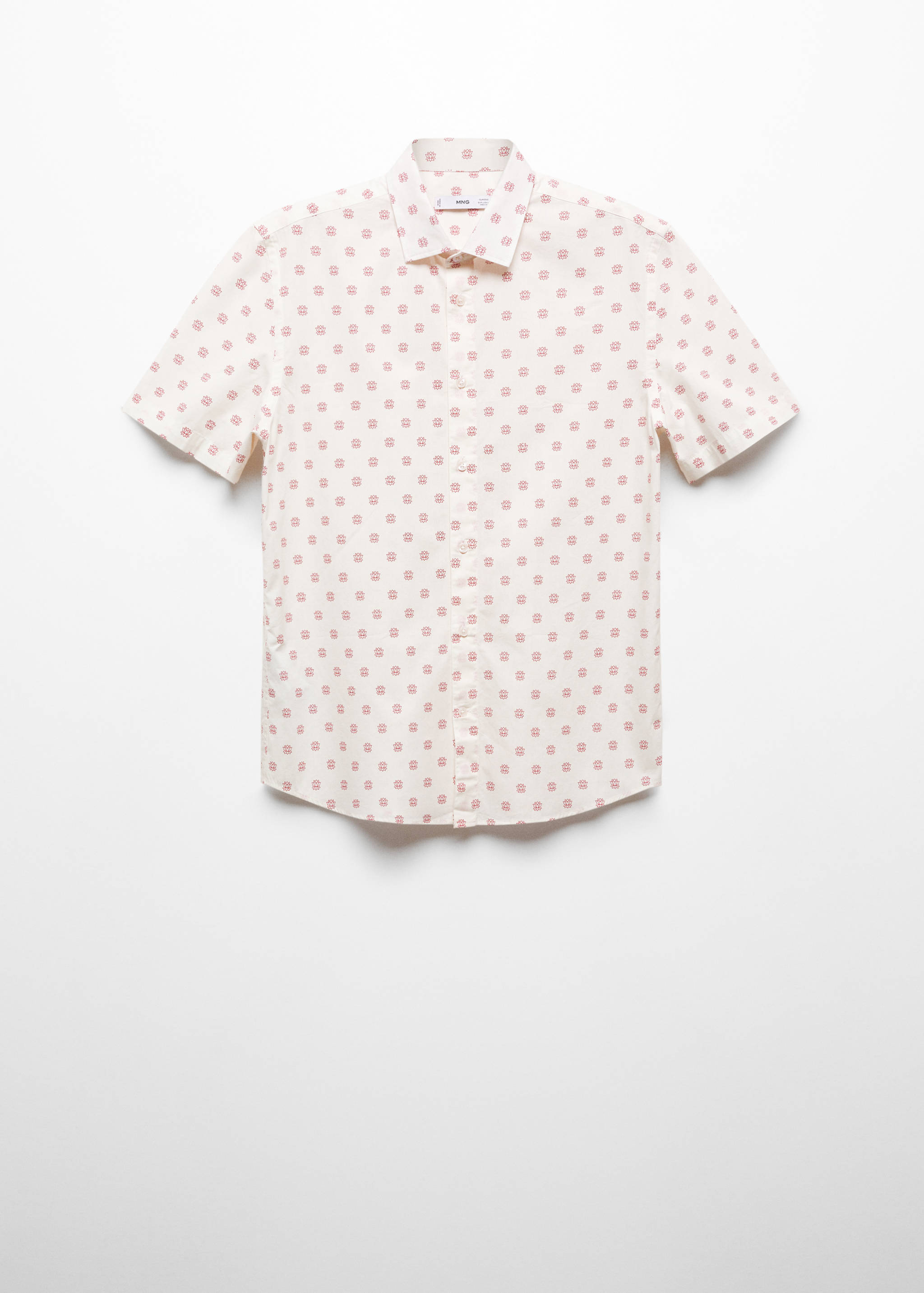 Mönstrad skjorta 100% bomull - Artikel utan modell